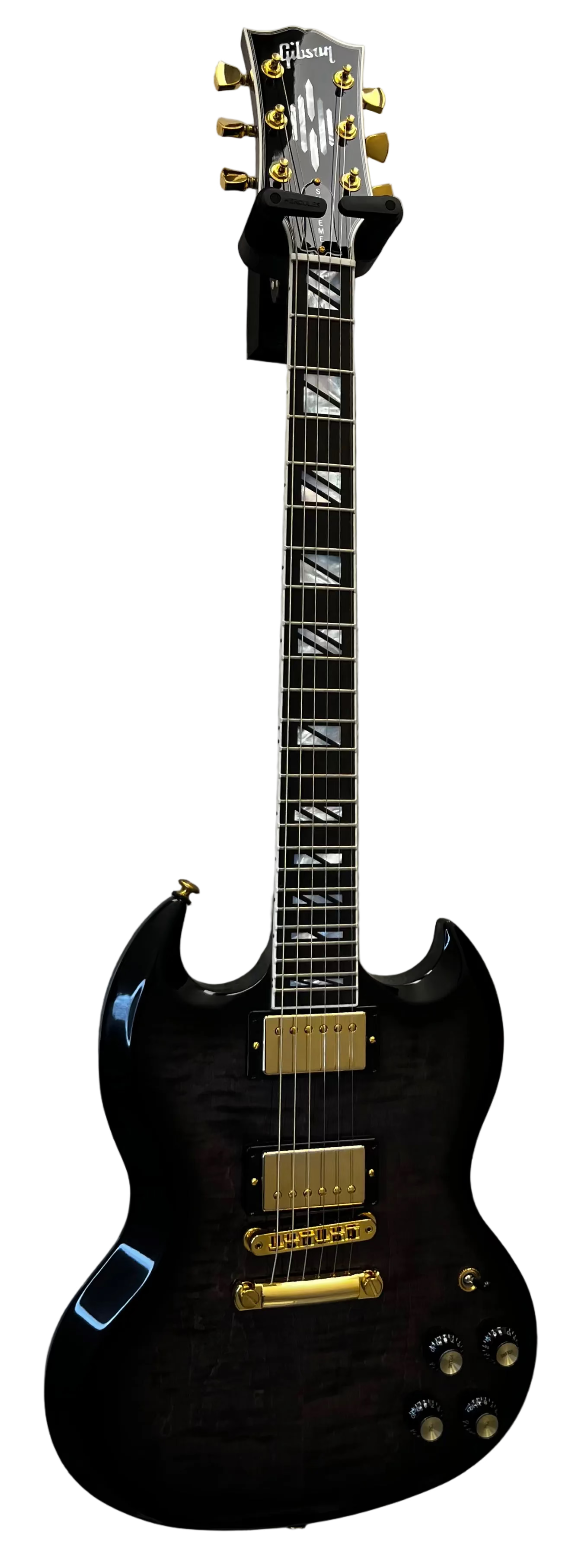 Gibson USA SG Supreme Electric Guitar with Hardshell Case - Translucent Ebony Burst SGSU00E2GH SERIAL NUMBER 231640294 - 7 LBS 13 OZ