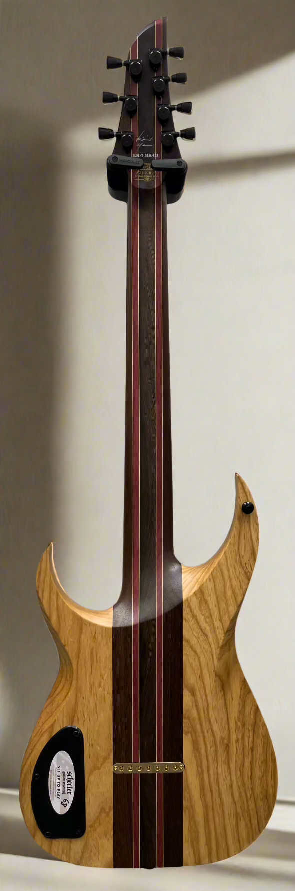 Schecter Keith Merrow KM-7 MK-III Artist L 7 String Electric Guitar, Lagoon Fade 878-SHC SERIAL NUMBER W24100211 - 7.8 LBS