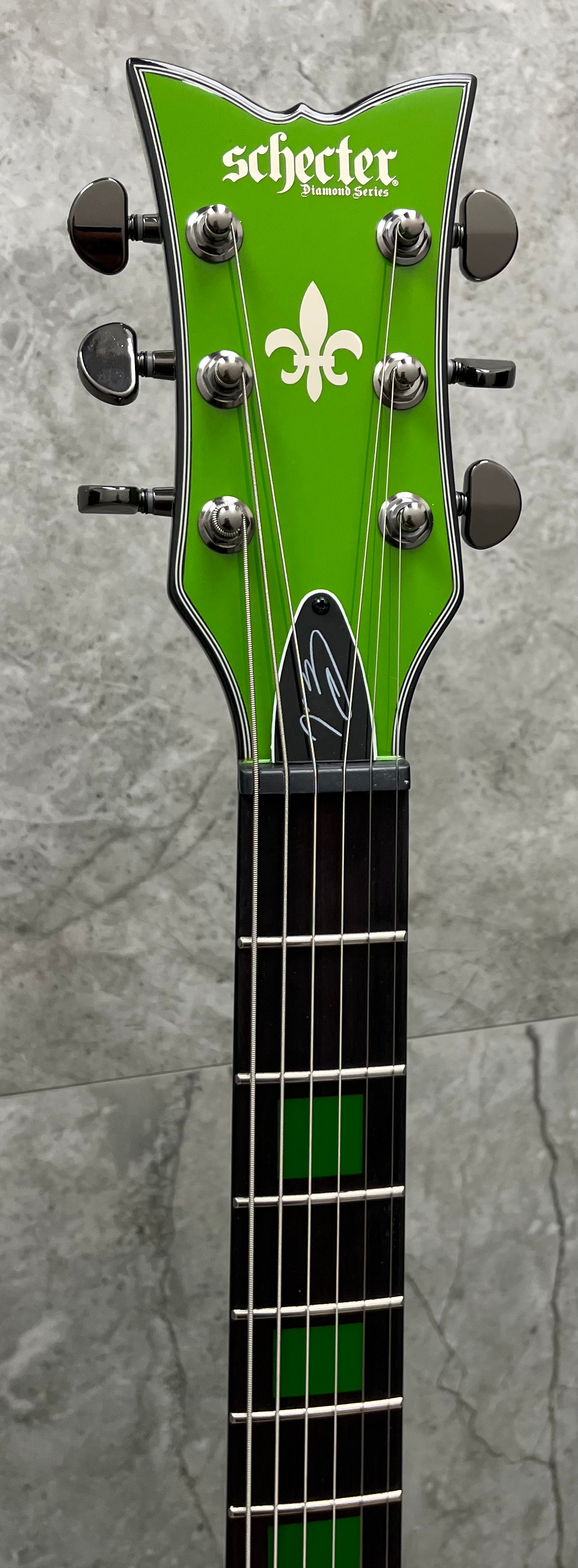 kenny hickey gear Schecter Kenny Hickey Solo 6 EX S Steele Green Sustainiac 379-SHC SERI — L.A. Music