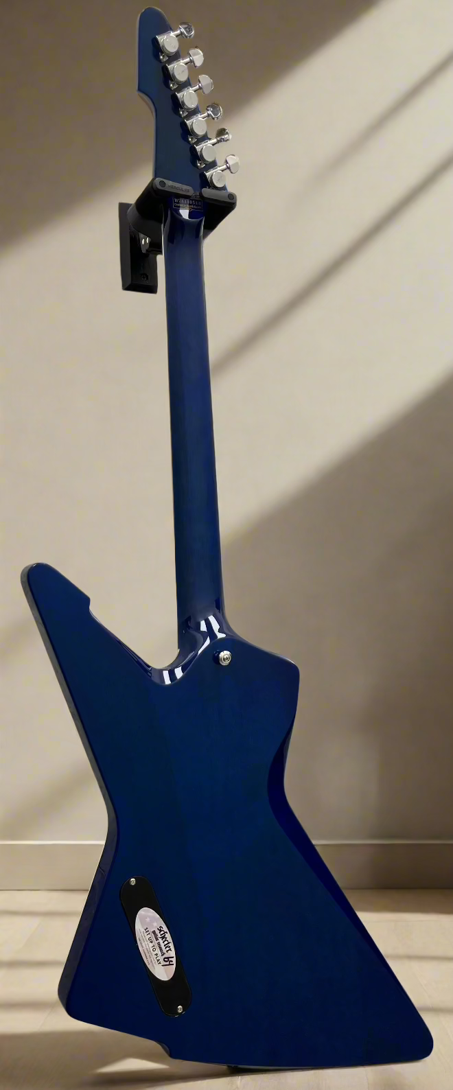Schecter E-1 Electro-Resin Transparent Blue 603-SHC SERIAL NUMBER W24110518 - 7.2 LBS