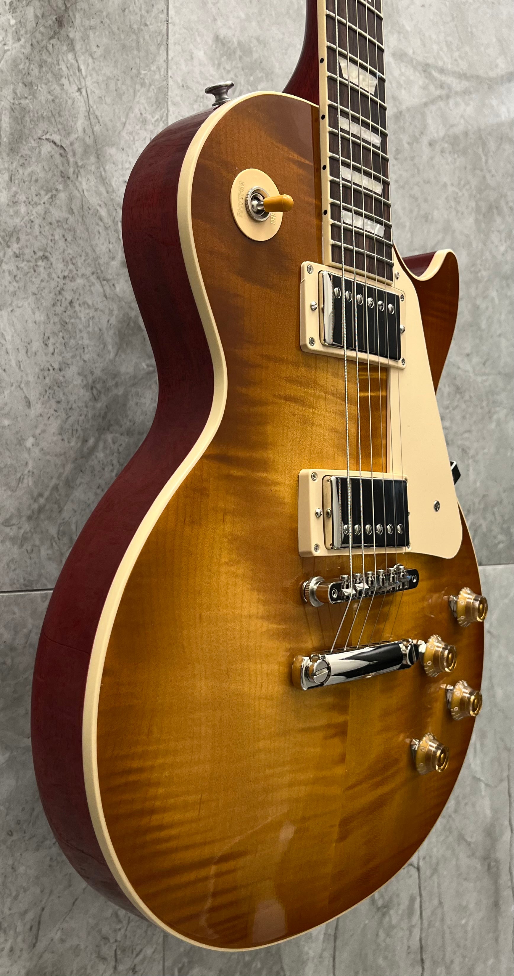 Gibson USA Les Paul Standard 50s Figured Flame Limited Top /  Cherry Back  - Dirty Lemon Burst LPS5J24DRNH SERIAL NUMBER 222740262 - 9.6 LBS
