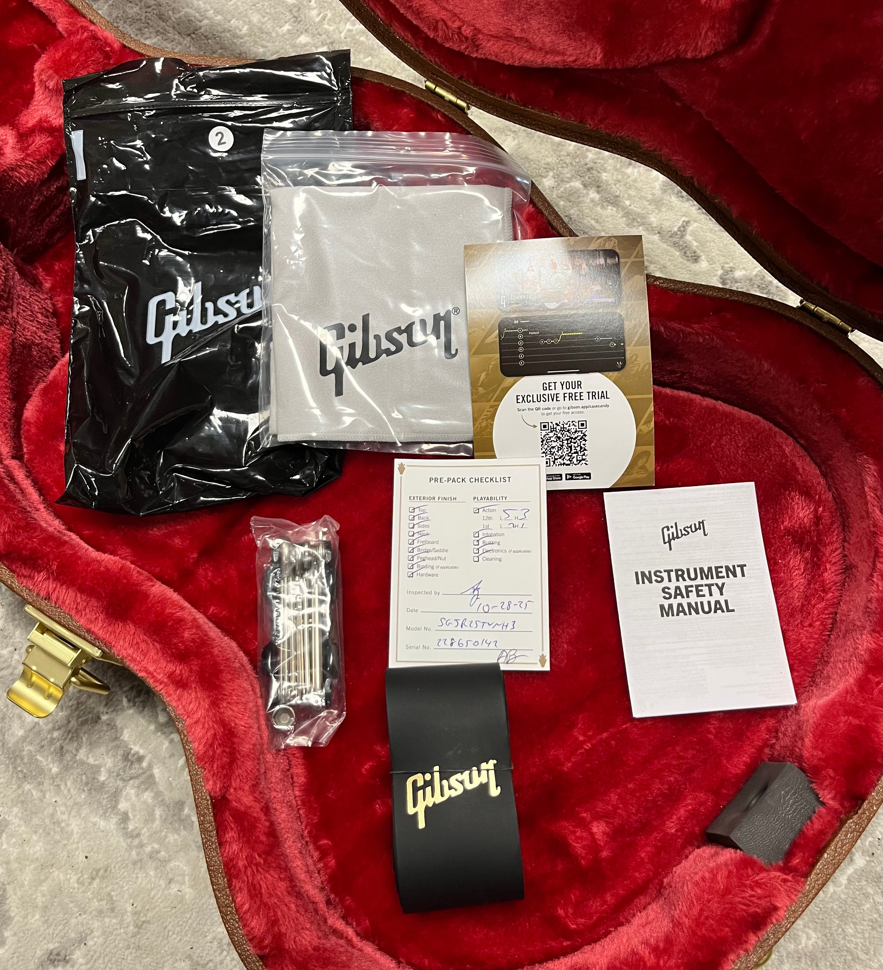 Gibson USA SG Junior TV Yellow W/ HARDSHELL CASE SGJR25TVNH SERIAL NUMBER 228650142 - 5 LBS 14 OZ