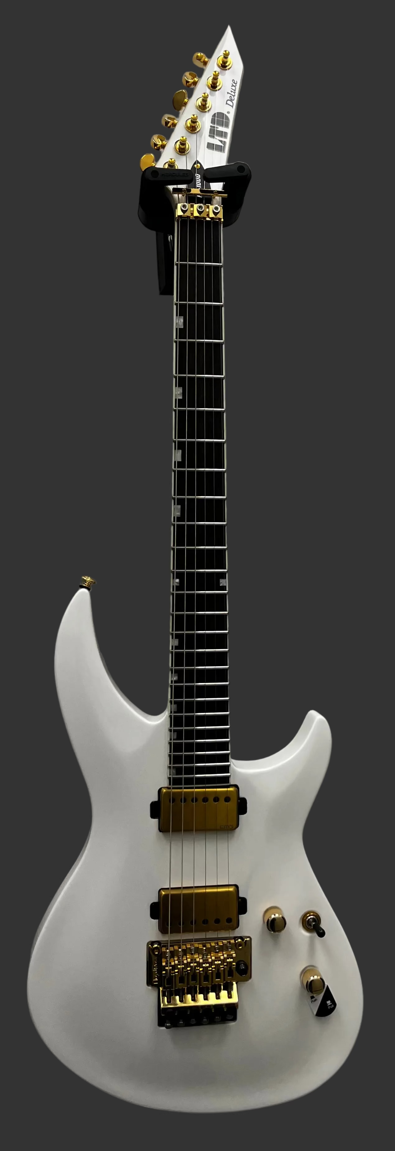 ESP LTD H3-1000FR Electric Guitar, Snow White W/ EMG'S AND STAINLESS STEEL FRETS LH31000FRSW SERIAL NUMBER W24010699 - 7 LBS 4 OZ