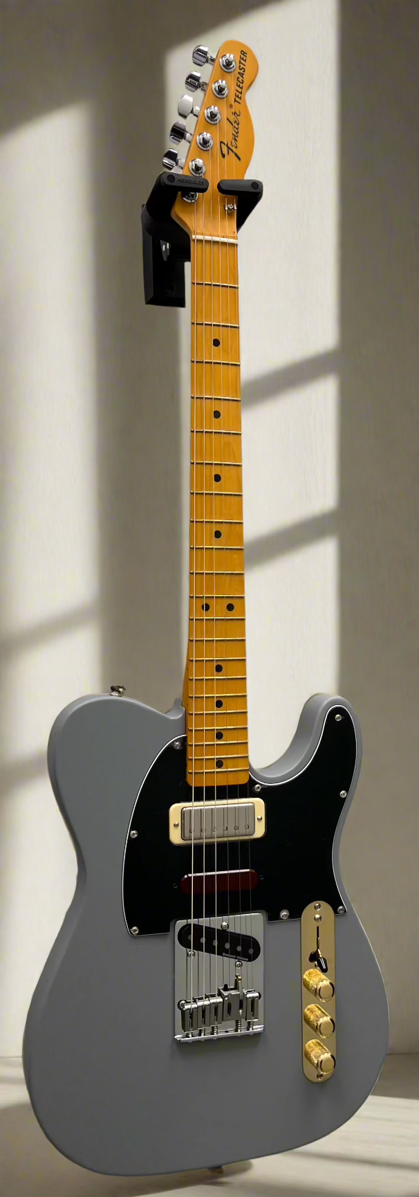 Fender USA Brent Mason Telecaster Maple Fingerboard Primer Gray 0115912793 SERIAL NUMBER US23025169 - 8.6 LBS