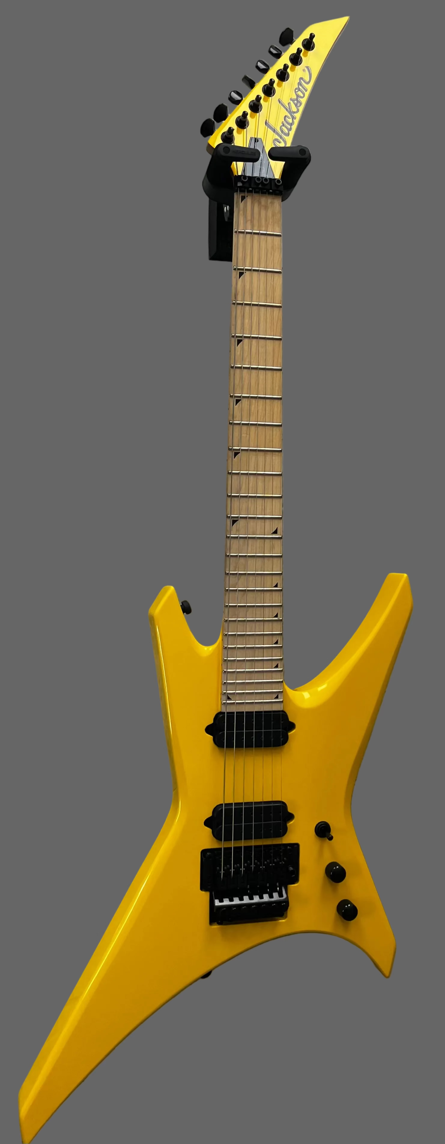 Jackson Pro Series Signature Dave Davidson Warrior WR7, Ebony Fingerboard, Ferrari Yellow 2916507504 SERIAL NUMBER ICJ2611238 - 8.0 LBS