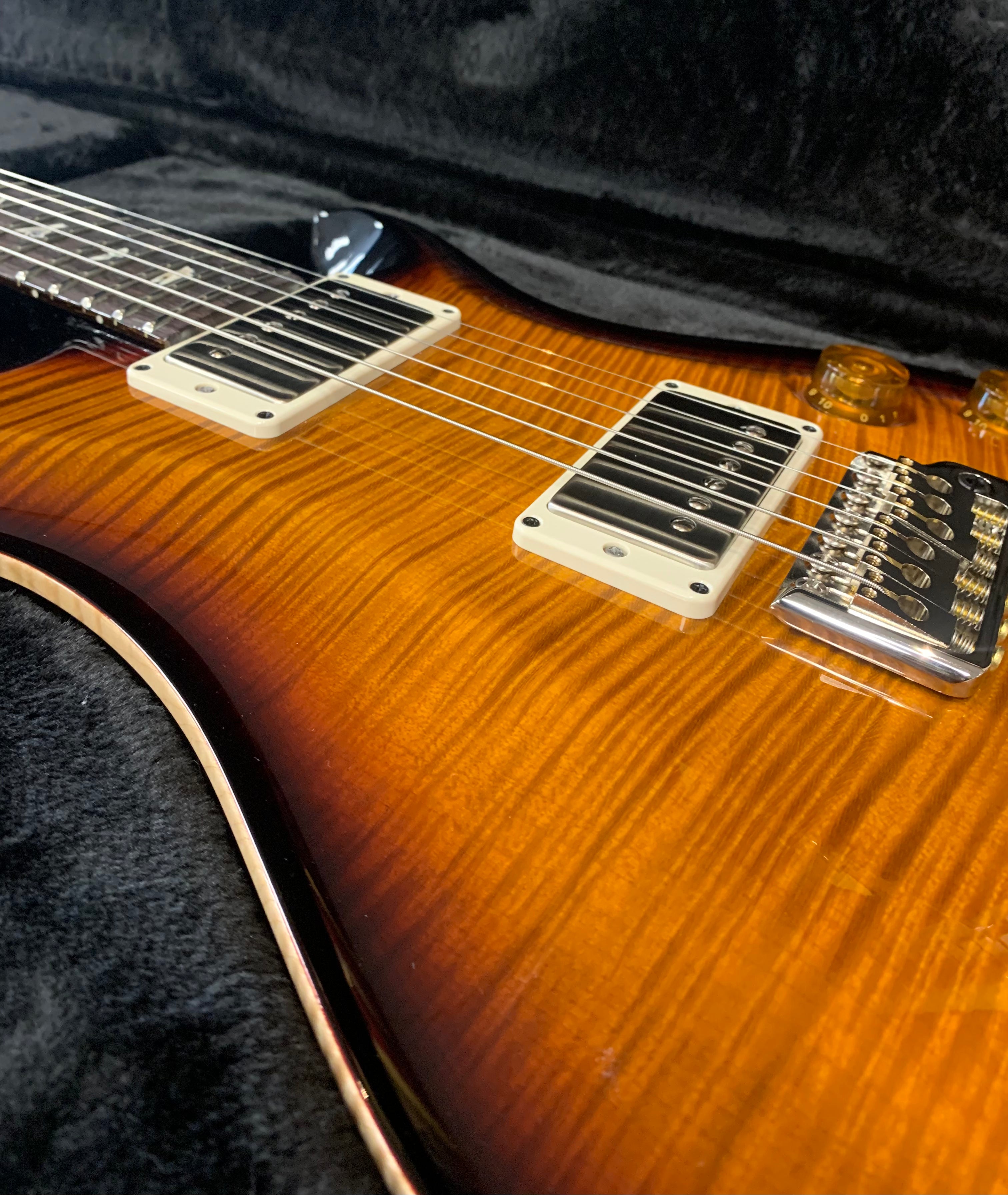 PRS USA DGT, Birds – Custom Color – Vintage Amber Smokeburst 112794:CC SERIAL NUMBER 240379624 - 7.4 LBS