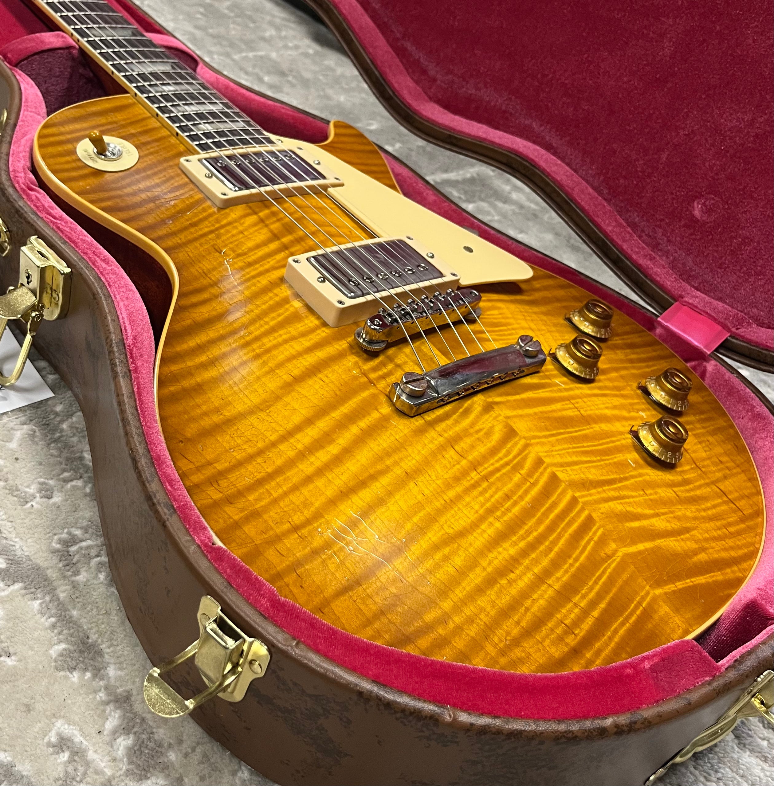 Gibson USA Custom Shop Murphy Lab 1959 Les Paul Standard Dirty Lemon Burst Light Aged - Dirty Lemon LPR59LADLNH SERIAL NUMBER 943368 - 8.6 LBS