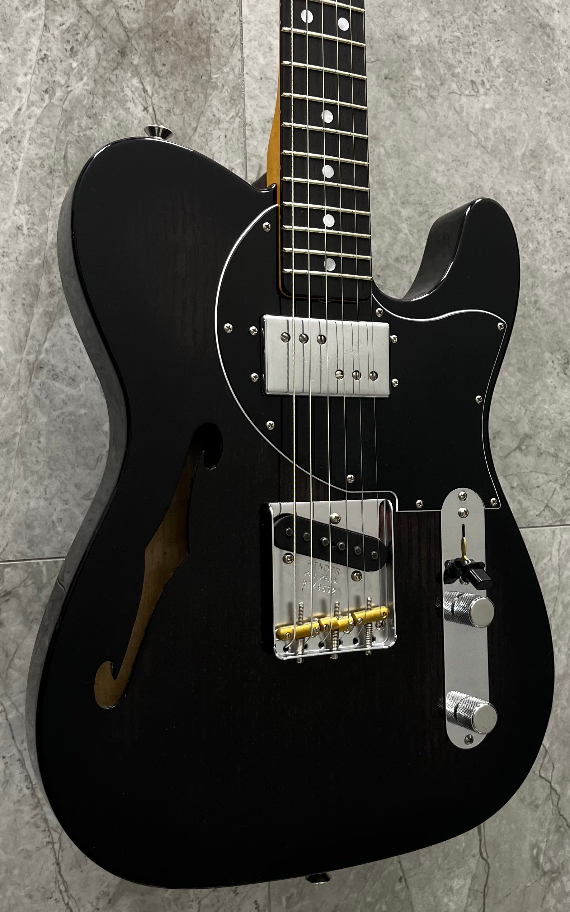 Fender USA Custom Shop Postmodern Telecaster Deluxe Closet Classic Ebony Transparent 9235700250 SERIAL NUMBER R149592 - 6 LBS 10 OZ