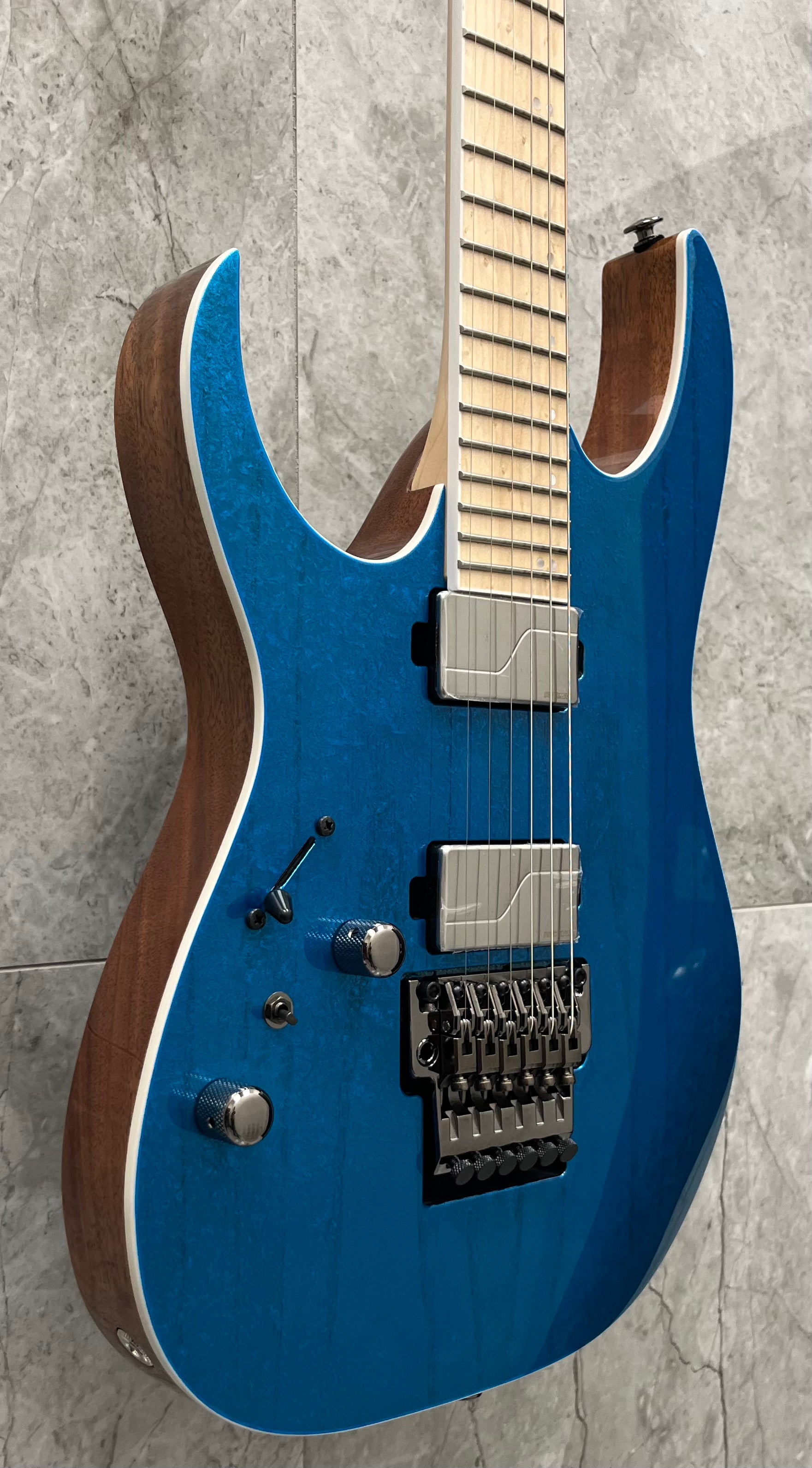 Ibanez Made In Japan Prestige RG5120 Left Handed FROZEN OCEAN RG5120MLFCN SERIAL NUMBER F2507677 - 8 LBS 3 OZ