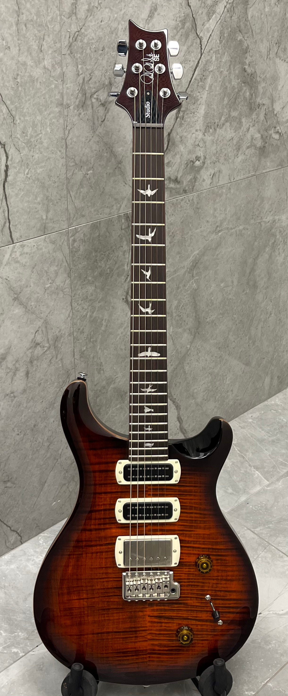 PRS Guitars SE Studio Electric Guitar with Gigbag - Orange Tiger Smokeburst 114384::OB SERIAL NUMBER CTIH014265 - 7 LBS 13 OZ