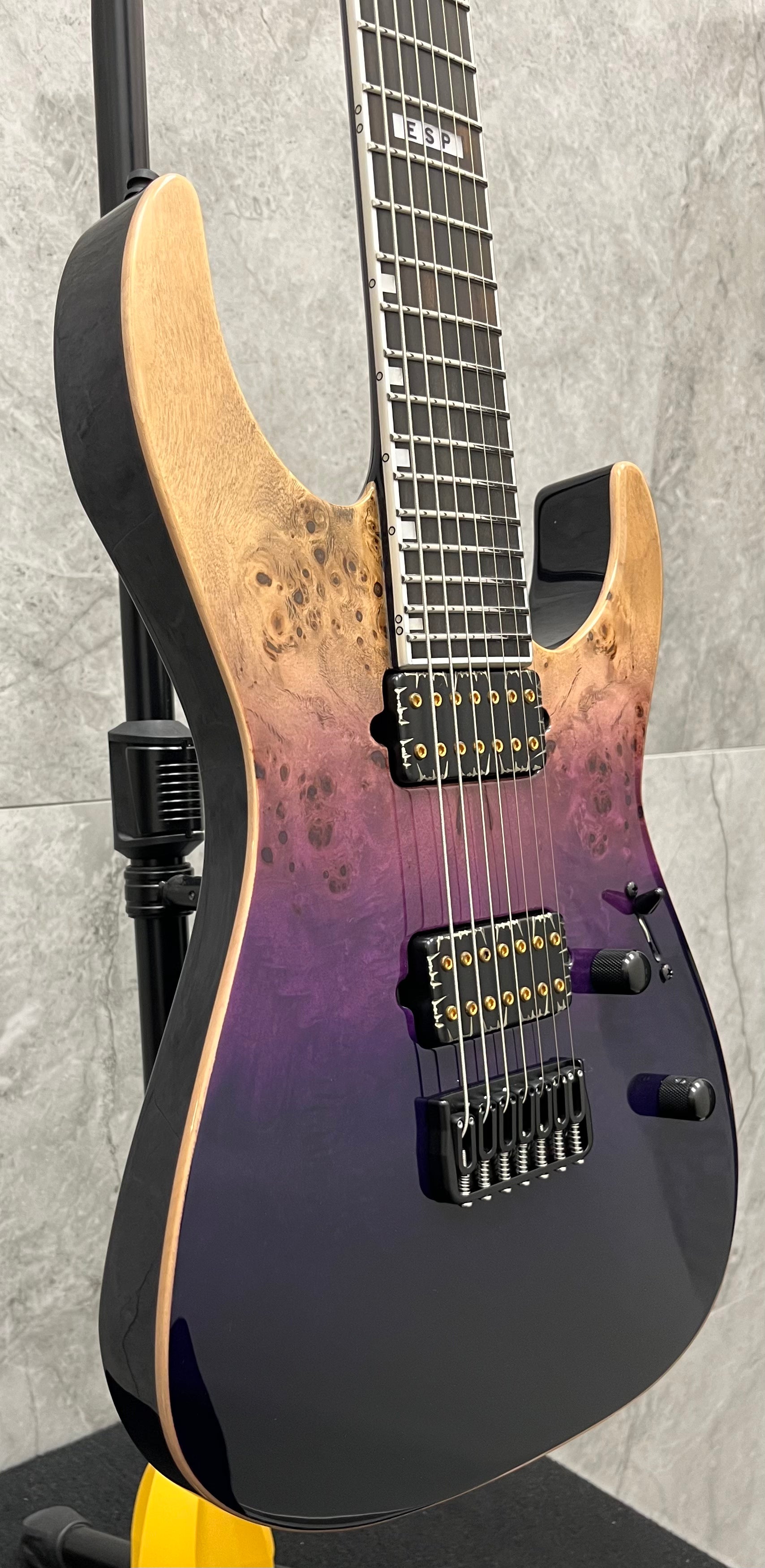 ESP E-II M-II 7 NT 7 String Electric Guitar Purple Natural Fade EII MII EIIMII7NTHSPRNFD MADE IN JAPAN