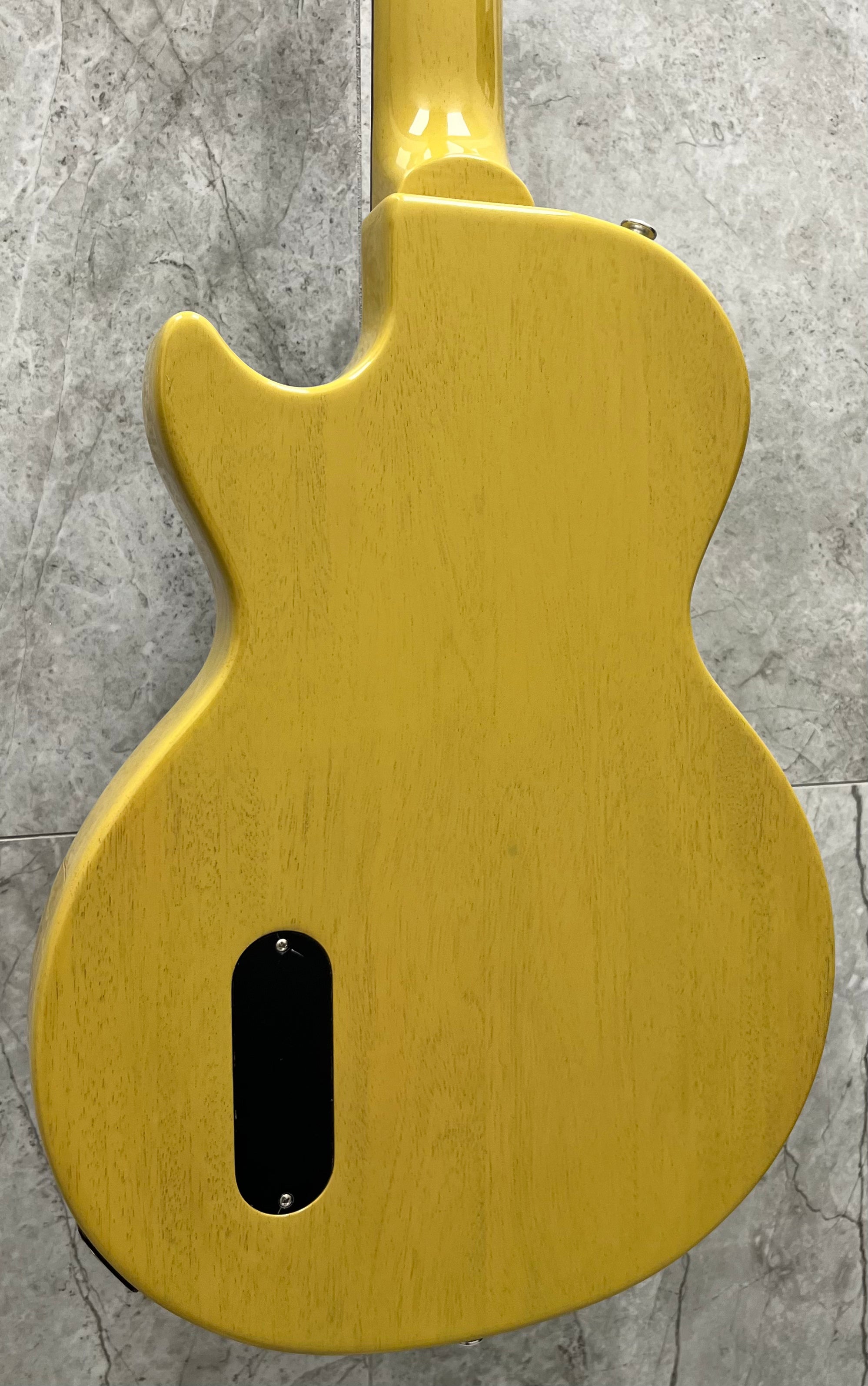Gibson USA Les Paul Junior Electric Guitar with Hardshell Case - TV Yellow LPJR00TVNH