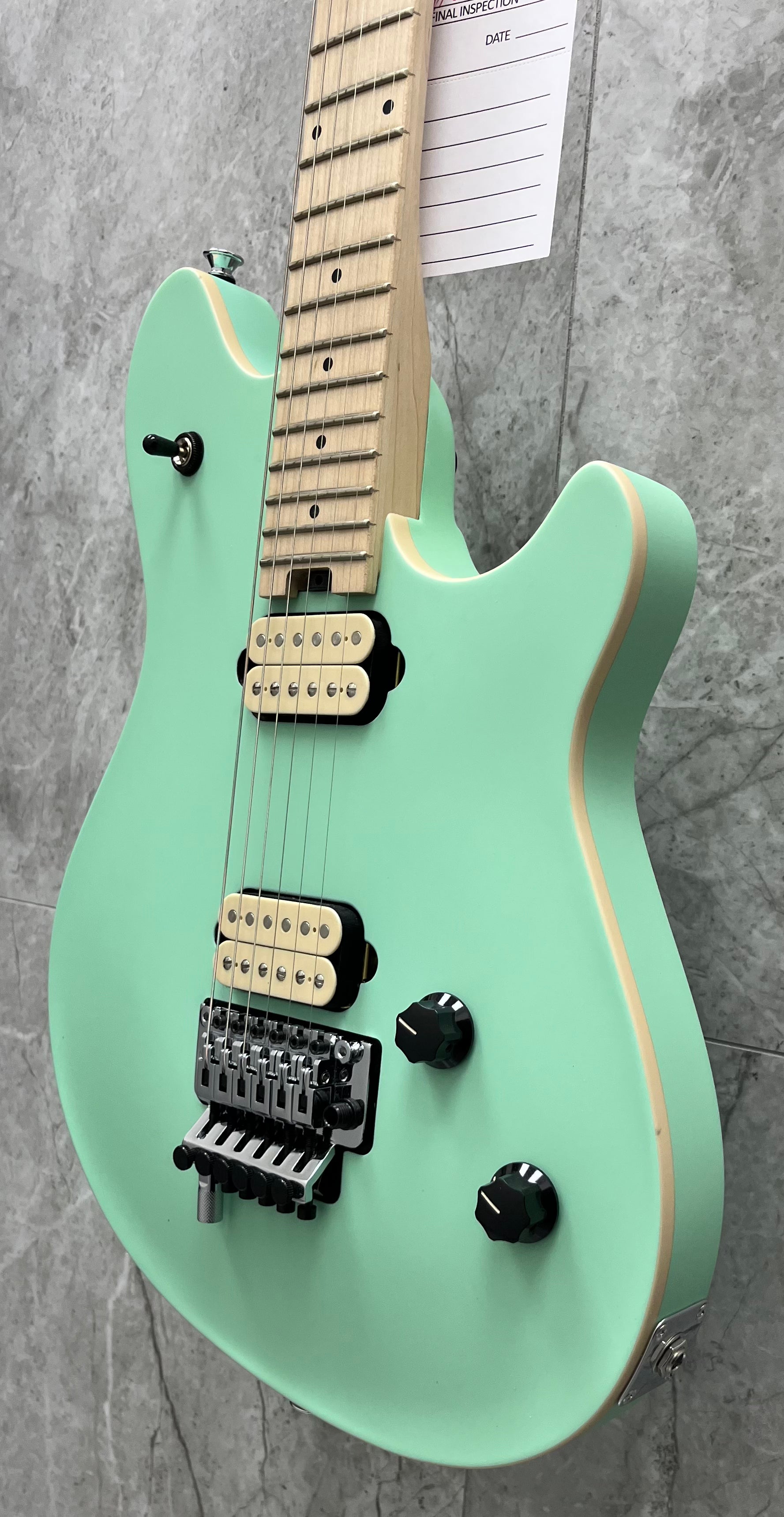 EVH Wolfgang Special Maple Fingerboard, Satin Surf Green 5107701557 SERIAL NUMBER WG220470M - 7.8 LBS