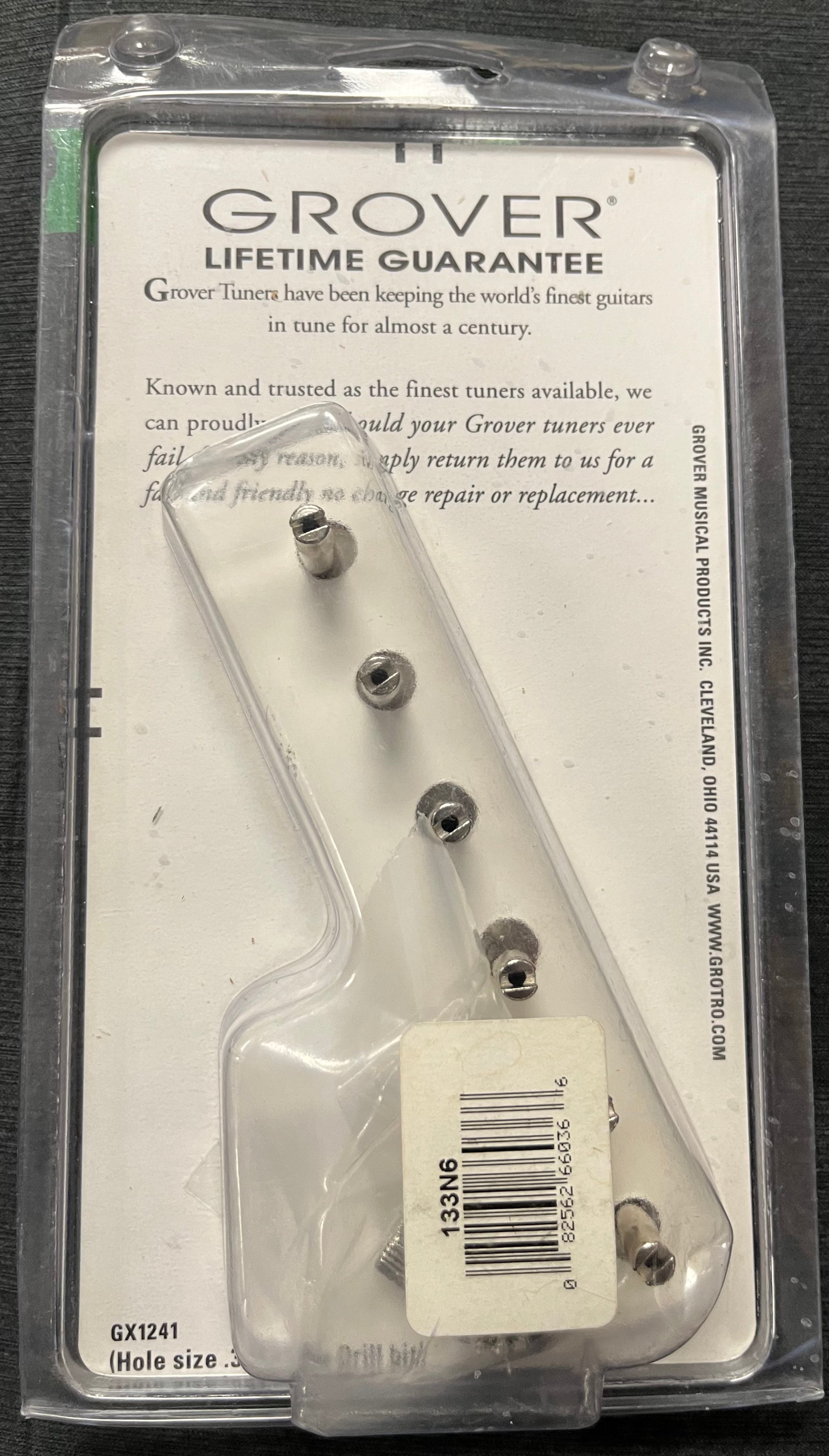 Grover 133N6 Deluxe 6 in Line Machine Heads, Nickel