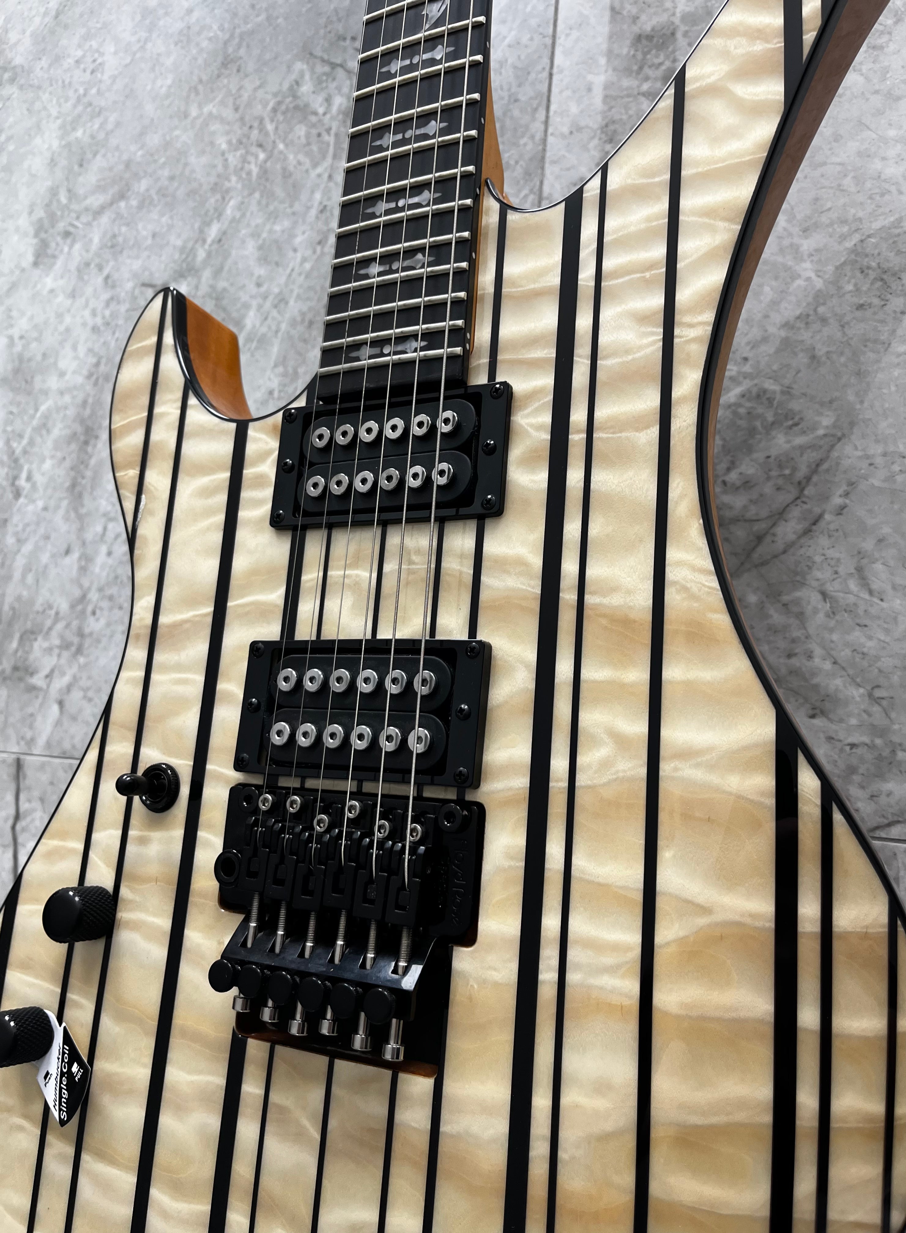 Schecter Synyster Standard Plus Left Handed Electric Guitar, Gloss Natural 1754-SHC SERIAL NUMBER IM25101739 - 7 LBS 15 OZ