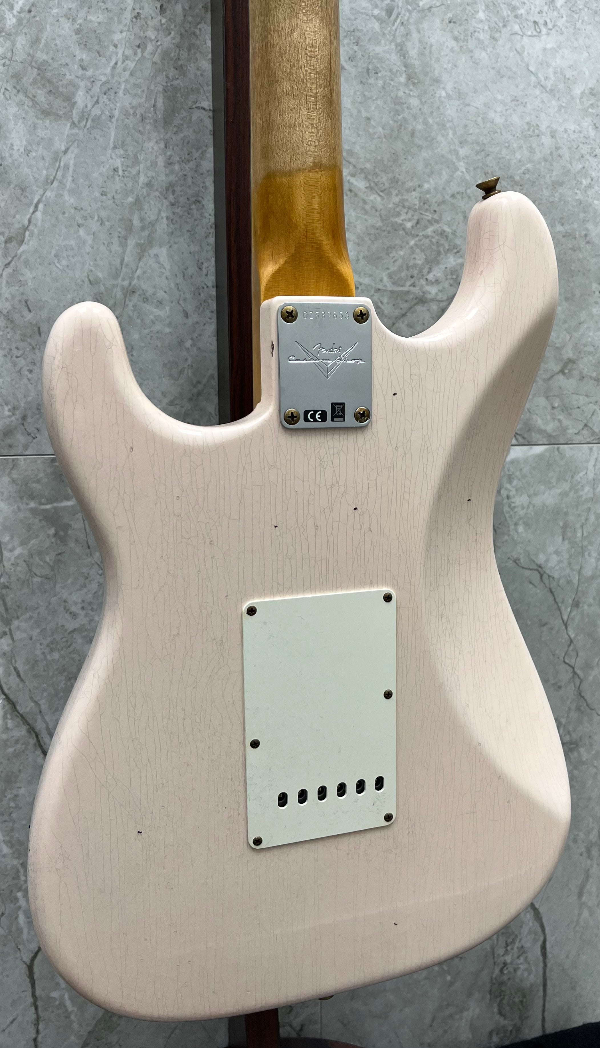 Fender USA Custom Shop 1959 Stratocaster Journeyman Relic 3A Rosewood Fingerboard, Super Faded Aged Shell Pink 9236091088 SERIAL NUMBER CZ582653 - 7.6 LBS