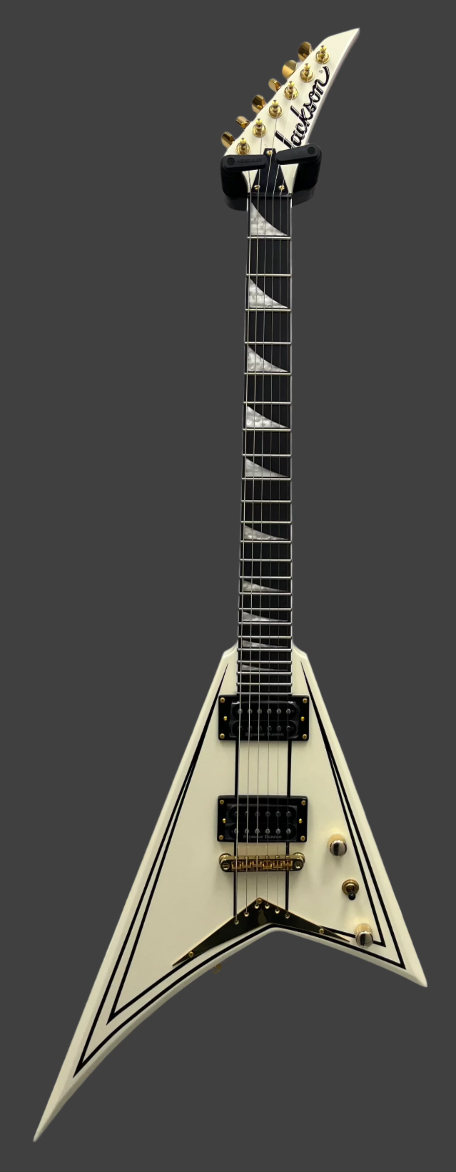 Jackson Pro Rhoads RRT-3, Ebony Fingerboard, Ivory with Black Pinstripes 2914311557