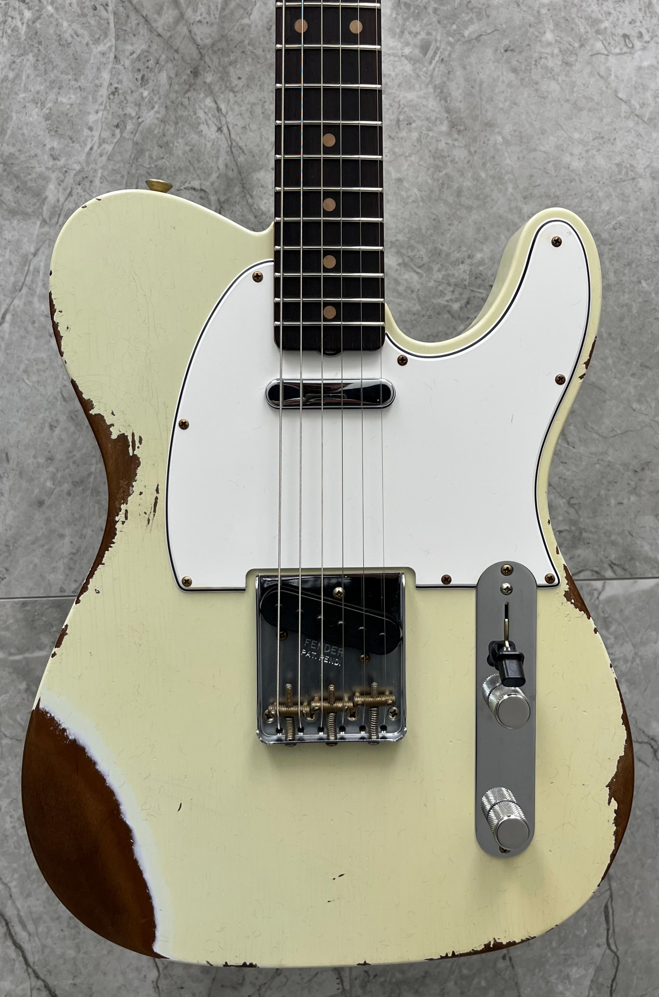 Fender Custom Shop 1961 Telecaster Heavy Relic Rosewood Fingerboard, Faded Aged Tomatillo Green 9235700028 SERIAL NUMBER CZ588211 - 7LBS 7OZ