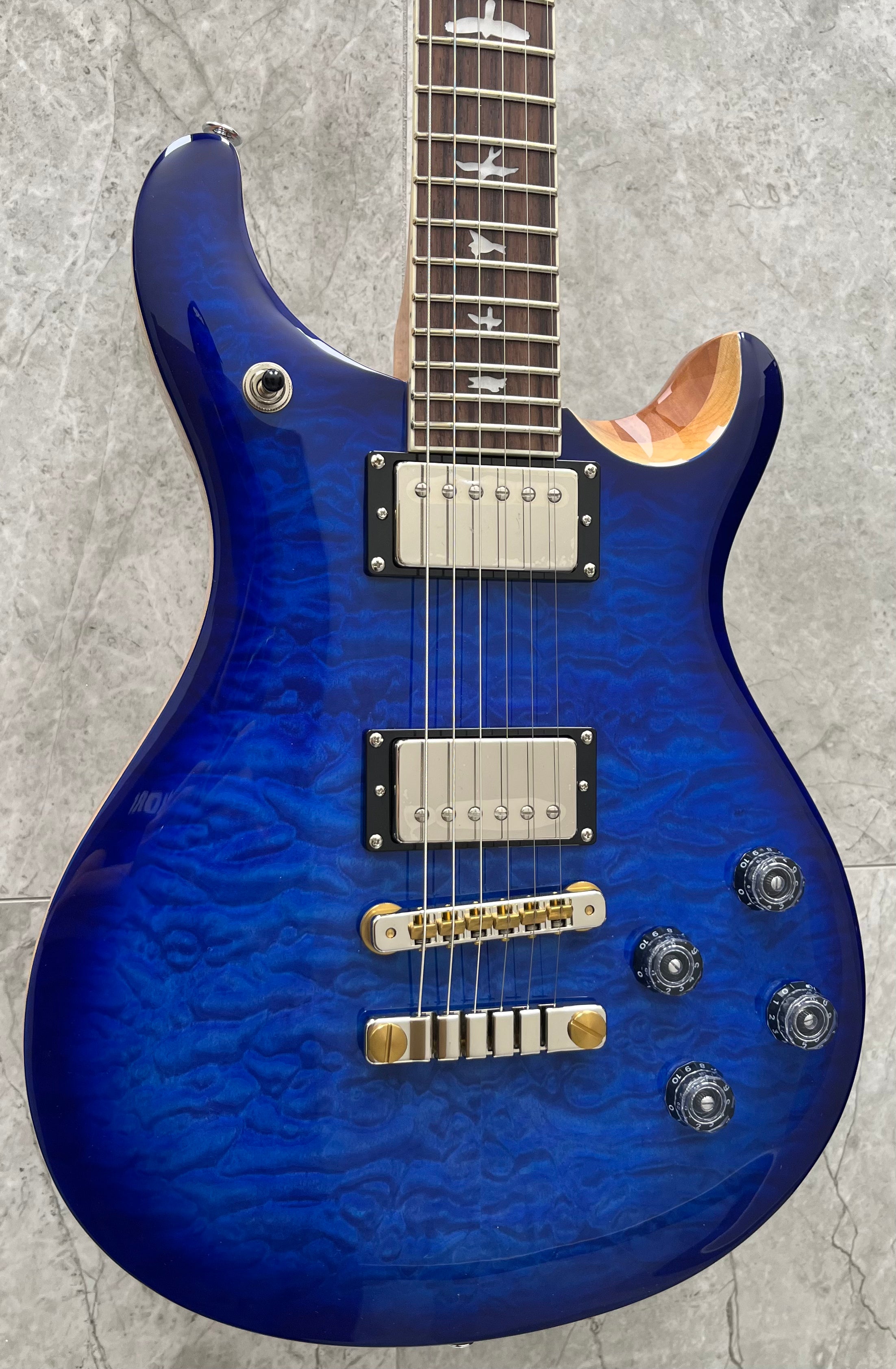 PRS Se McCarty Mc594 Quilt top – Faded Blue Burst 113703:DC SERIAL NUMBER CTIH022771 - 7 LBS 2 OZ