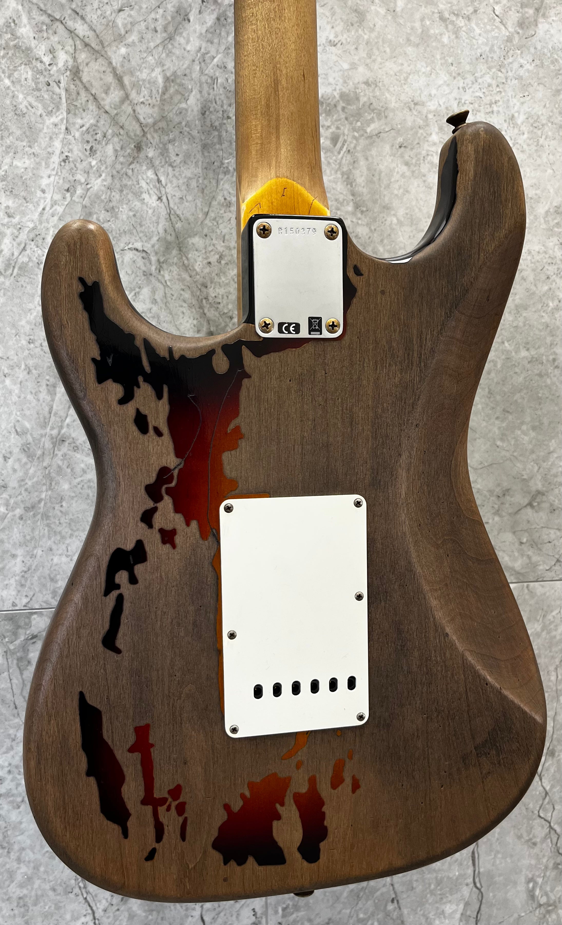 Fender USA Custom Shop Rory Gallagher Signature Stratocaster Relic Rosewood Fingerboard, 3-Color Sunburst 9235001128 SERIAL NUMBER R150379 - 7 LBS 15 OZ
