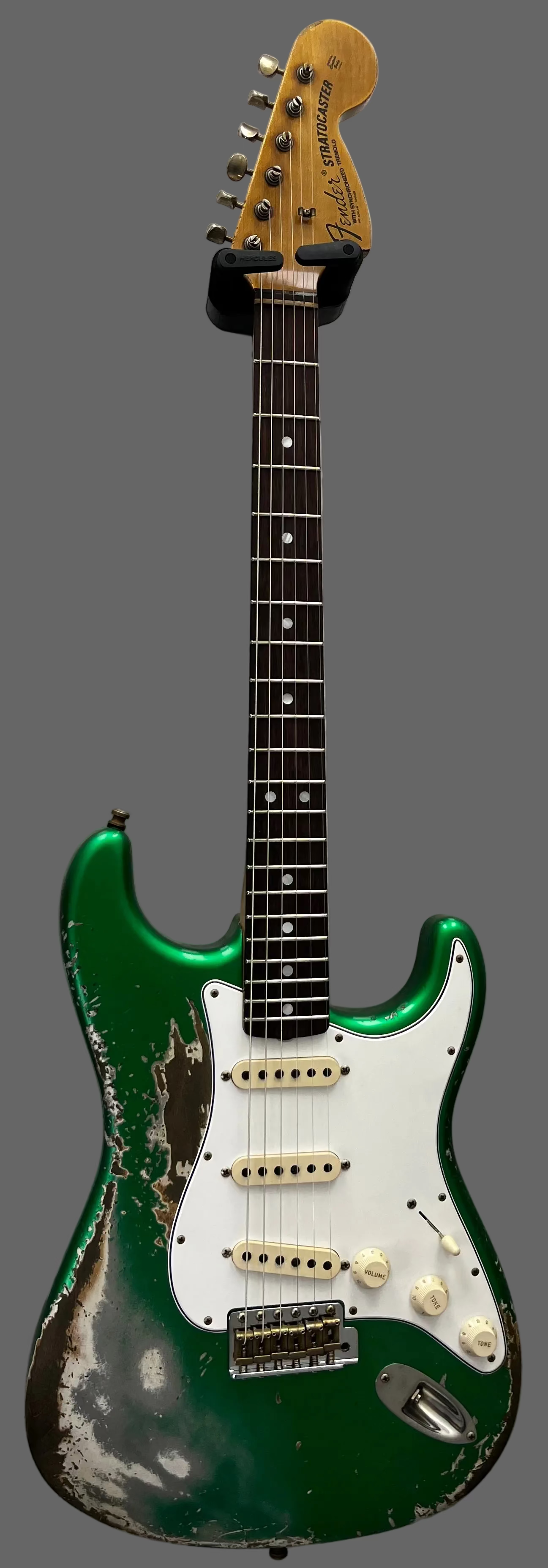 FENDER USA CUSTOM SHOP Strat Pro Super Heavy Relic, 3A Rosewood Fingerboard, Candy Apple Green 9231016930 SERIAL NUMBER 20391 - 7 LBS 11 OZ