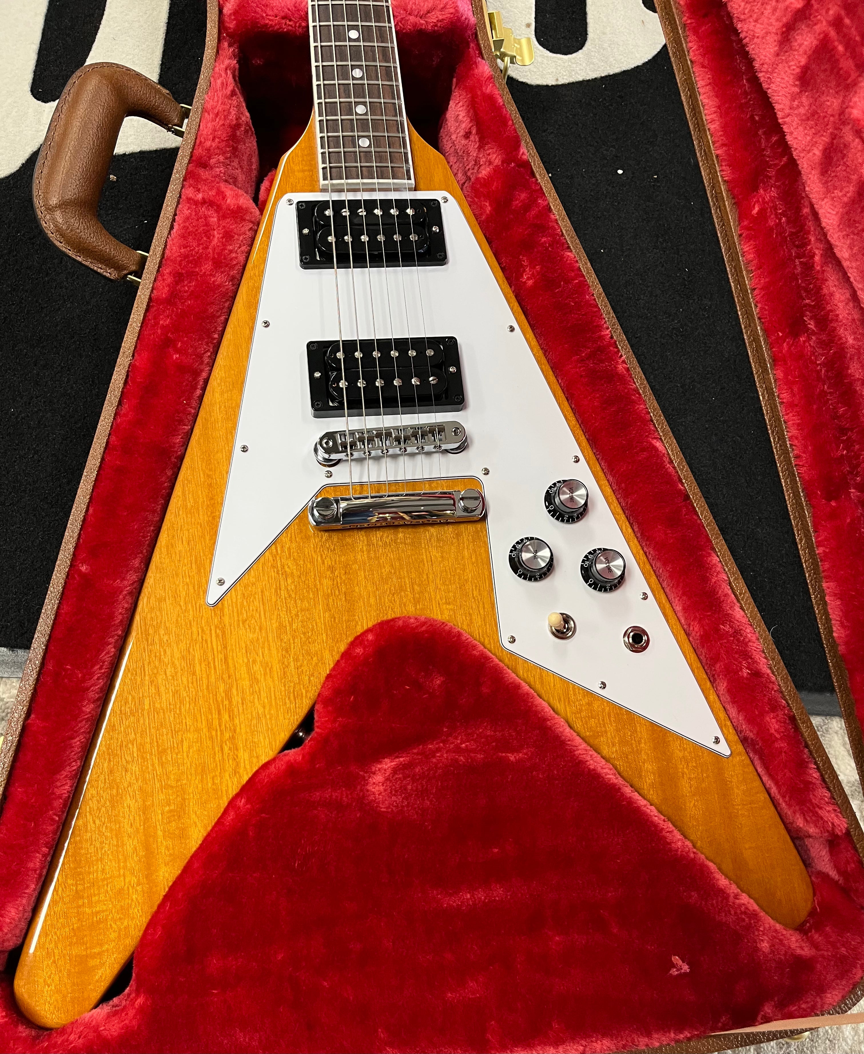 Gibson USA 70s Flying V Antique Natural DSVS00ANCH