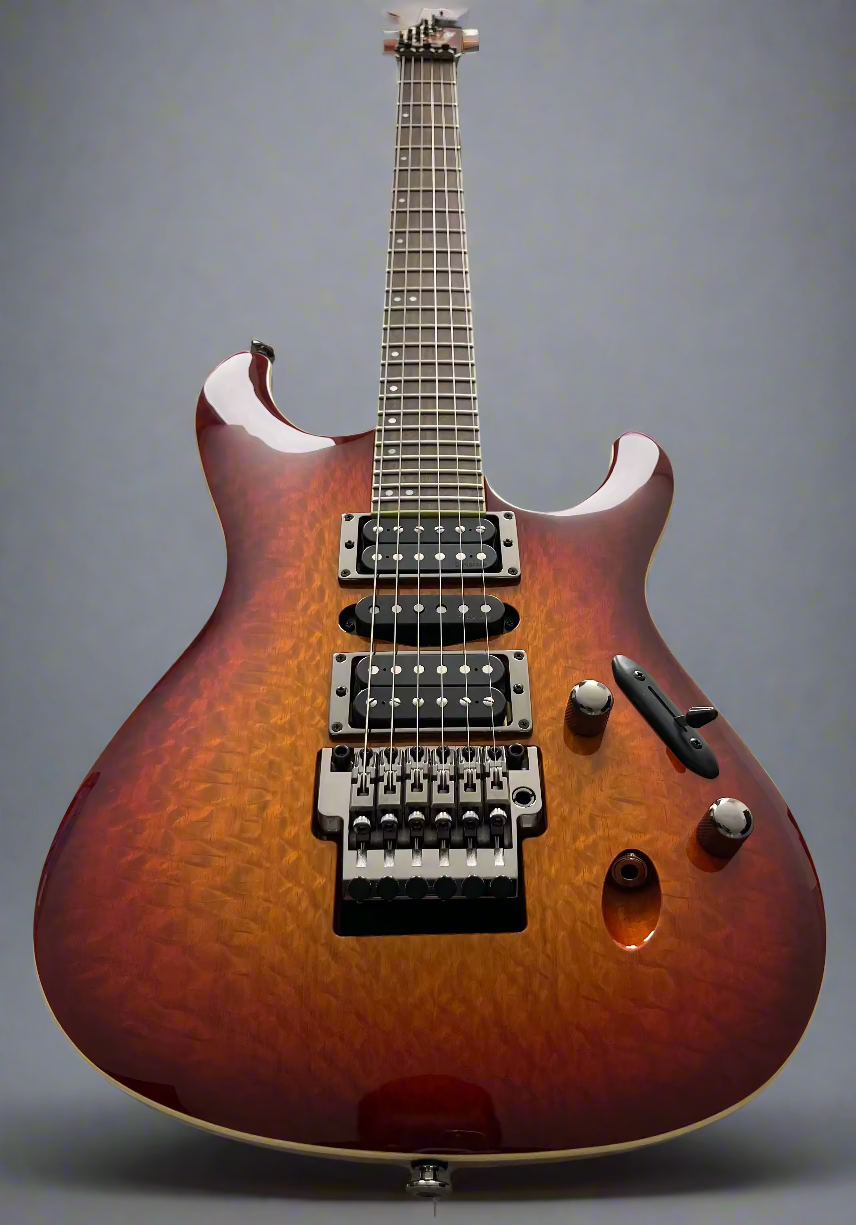 Ibanez MADE IN JAPAN S6570SKSTB Prestige S Electric Guitar with Silk Oak Top Sunset Burst SERIAL NUMBER F2410951 - 7.2 LBS