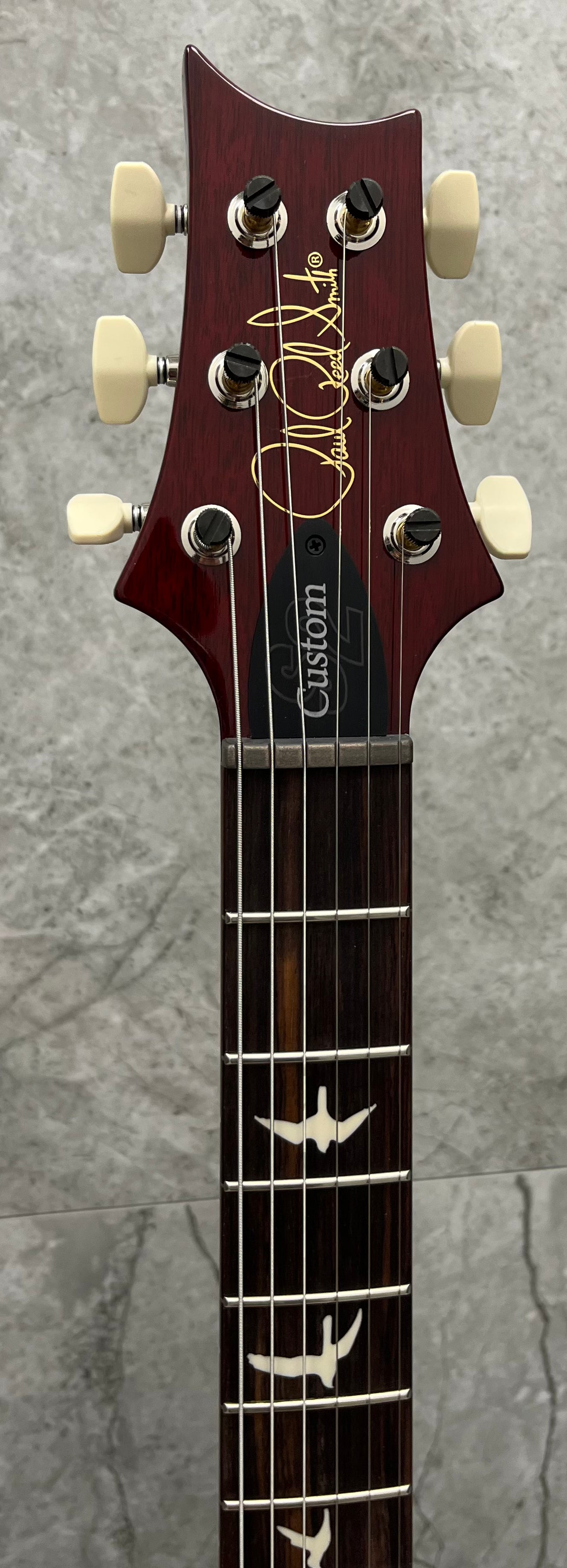 PRS Guitars MADE IN THE USA S2 Custom 24-08 Electric Guitar with Gig Bag - Dark Cherry Sunburst 112819::DS: SERIAL NUMBER 25 S2081607 - 8.0 LBS