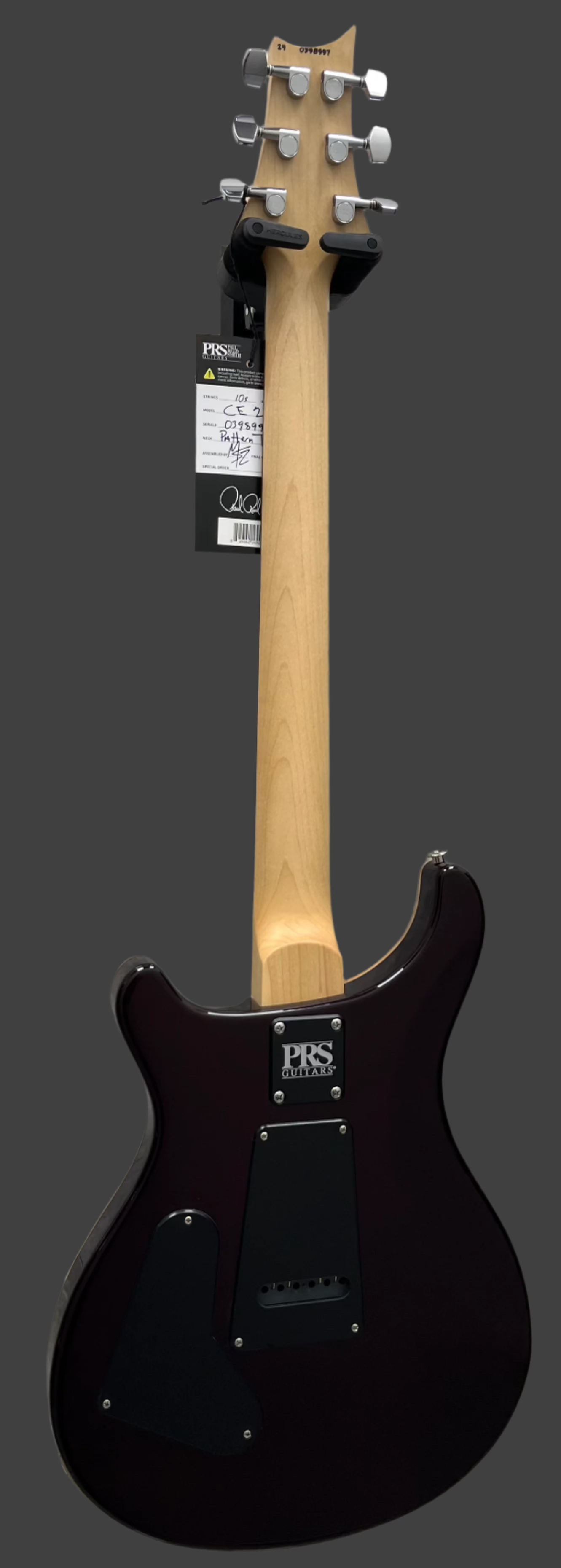 PRS CE 24 USA Maple Top Pattern Thin Neck Faded Blue