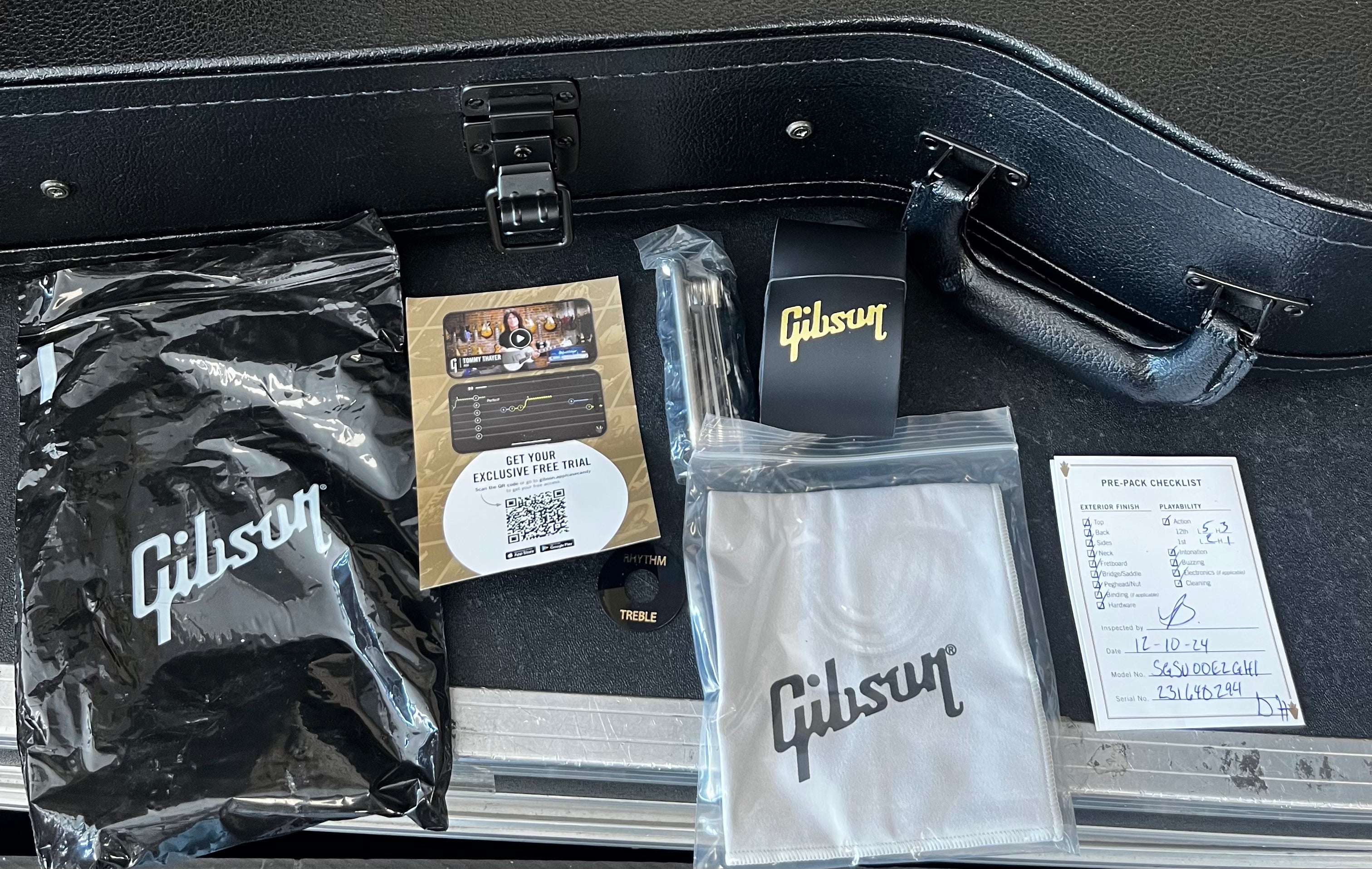 Gibson USA SG Supreme Electric Guitar with Hardshell Case - Translucent Ebony Burst SGSU00E2GH SERIAL NUMBER 231640294 - 7 LBS 13 OZ