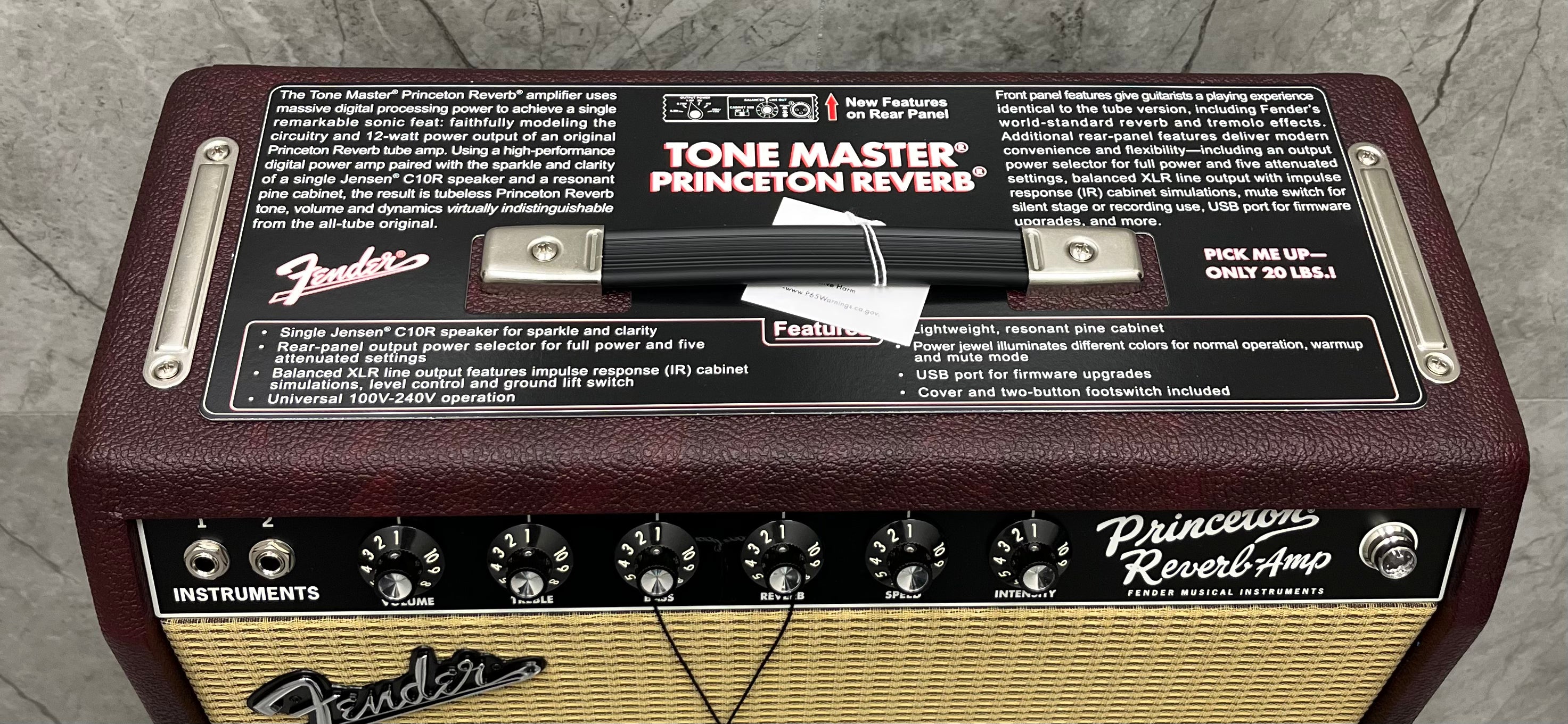 Fender Limited Edition FSR Tone Master Princeton Combo Amplfier Wine Tolex 2274400061
