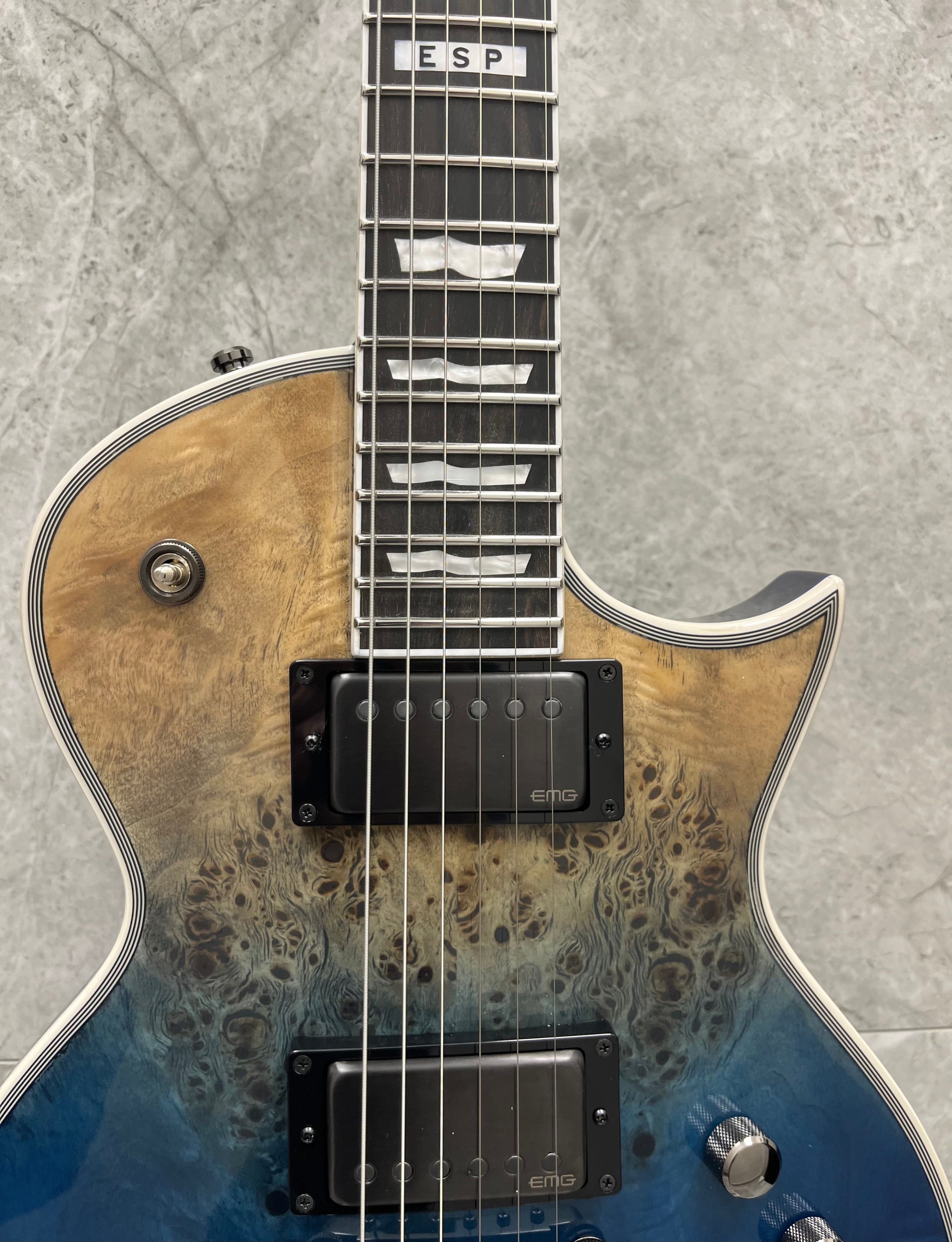 ESP E-II Eclipse Guitar MADE IN JAPAN Blue Natural Fade EIIECBMBLUNFD PLAYER GRADE SERIAL NUMBER ES6590253 - 8 LBS 4 OZ