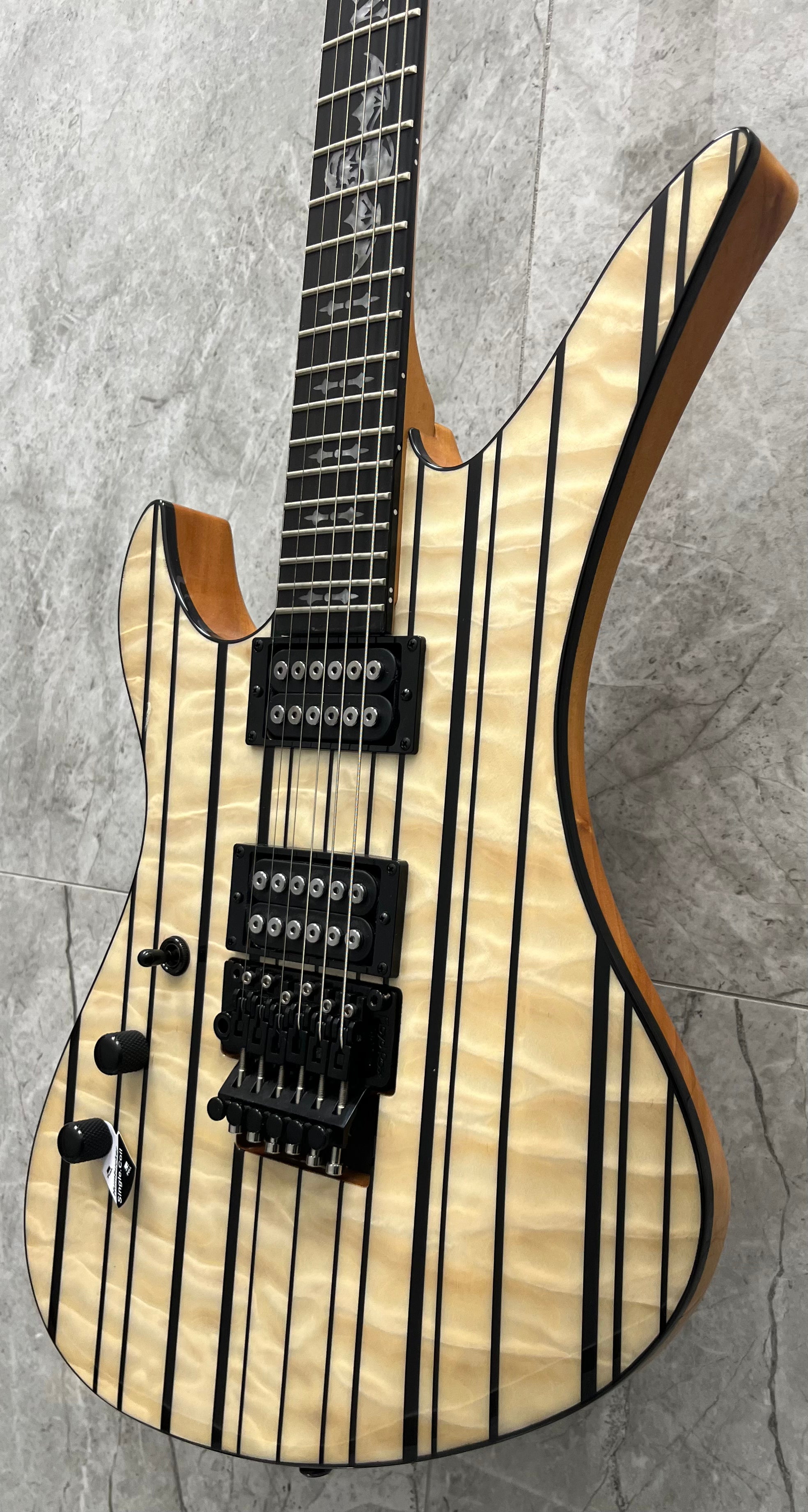 Schecter Synyster Standard Plus Left Handed Electric Guitar, Gloss Natural 1754-SHC SERIAL NUMBER IM25101739 - 7 LBS 15 OZ