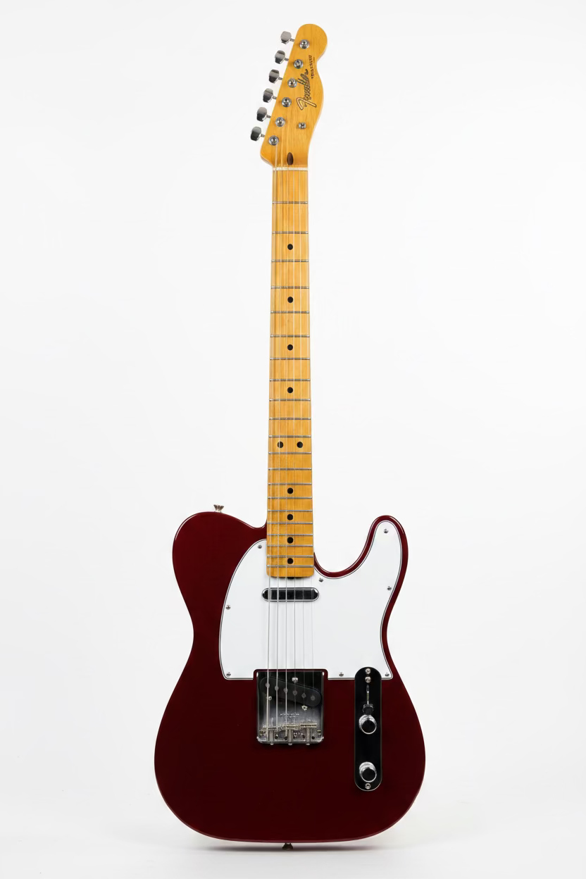 FENDER USA CUSTOM SHOP 1966 Telecaster DELUXE Closet Classic Cimarron Red 9235700219 SERIAL NUMBER CZ591142 - 7 LBS 10 OZ