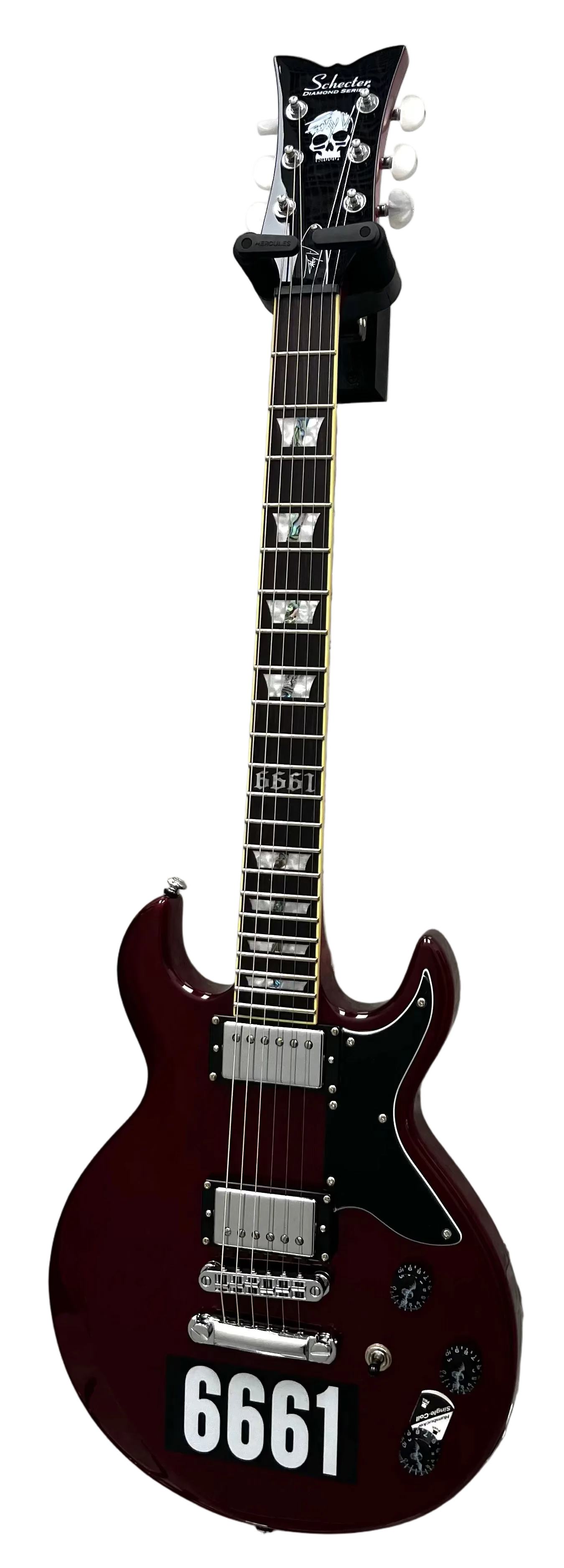 Schecter ZV-CST-REISSUE-STC ZACKY VENGEANCE 6661 ARTIST SIGNATURE See Thru Cherry 26-SHC SERIAL NUMBER W26040886 - 6 LBS 3 OZ