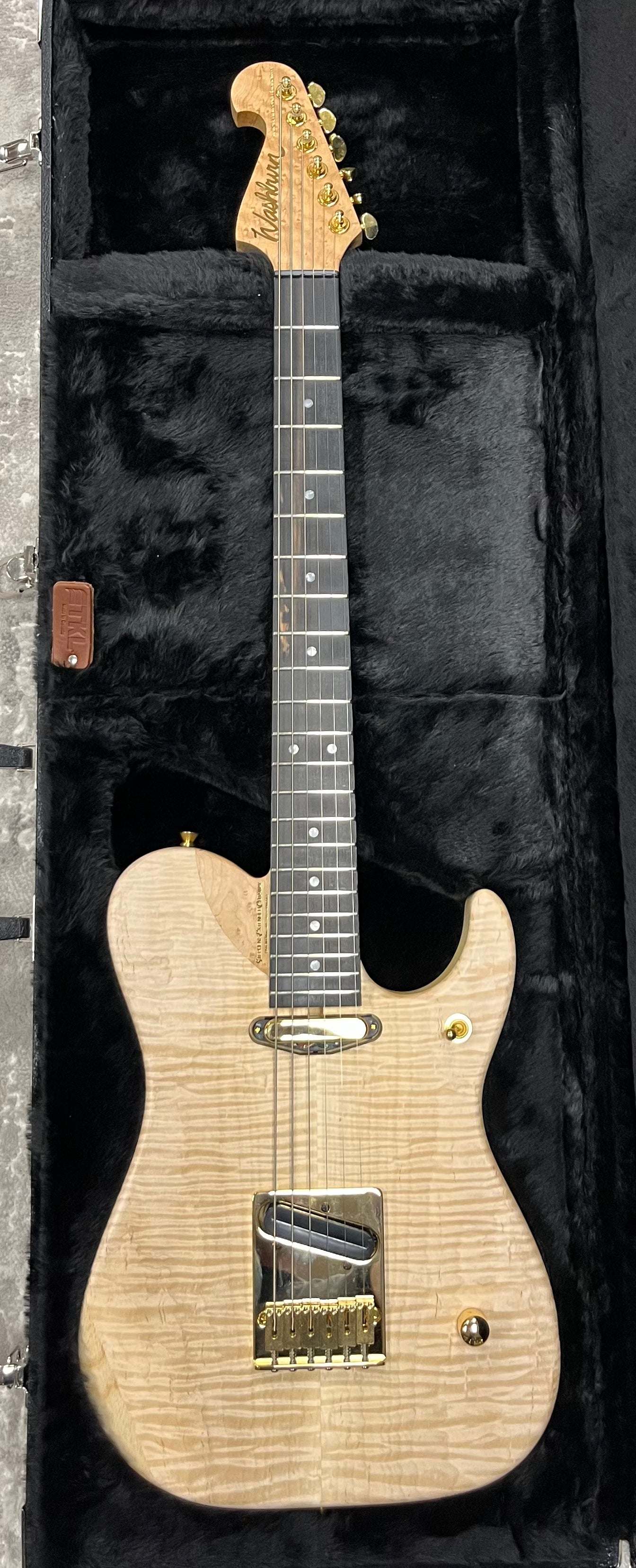 Washburn USA CUSTOM SHOP NUNO BETTENCOURT Nele Deluxe Series Electric Guitar, Natural Model NELEDLX-D SERIAL NUMBER 2506006 - 6 LBS 4 OZ
