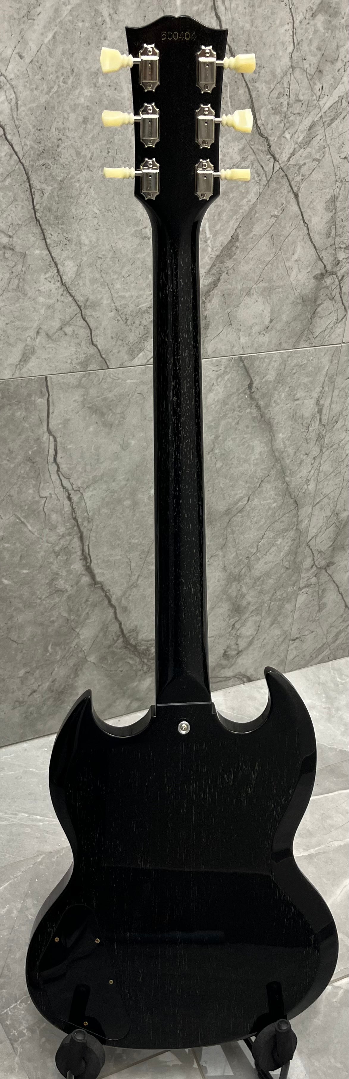 Gibson Custom Shop 1964 SG Standard Electric Guitar with Hardshell Case - Silver Fox VOS SGSR64PSL22418