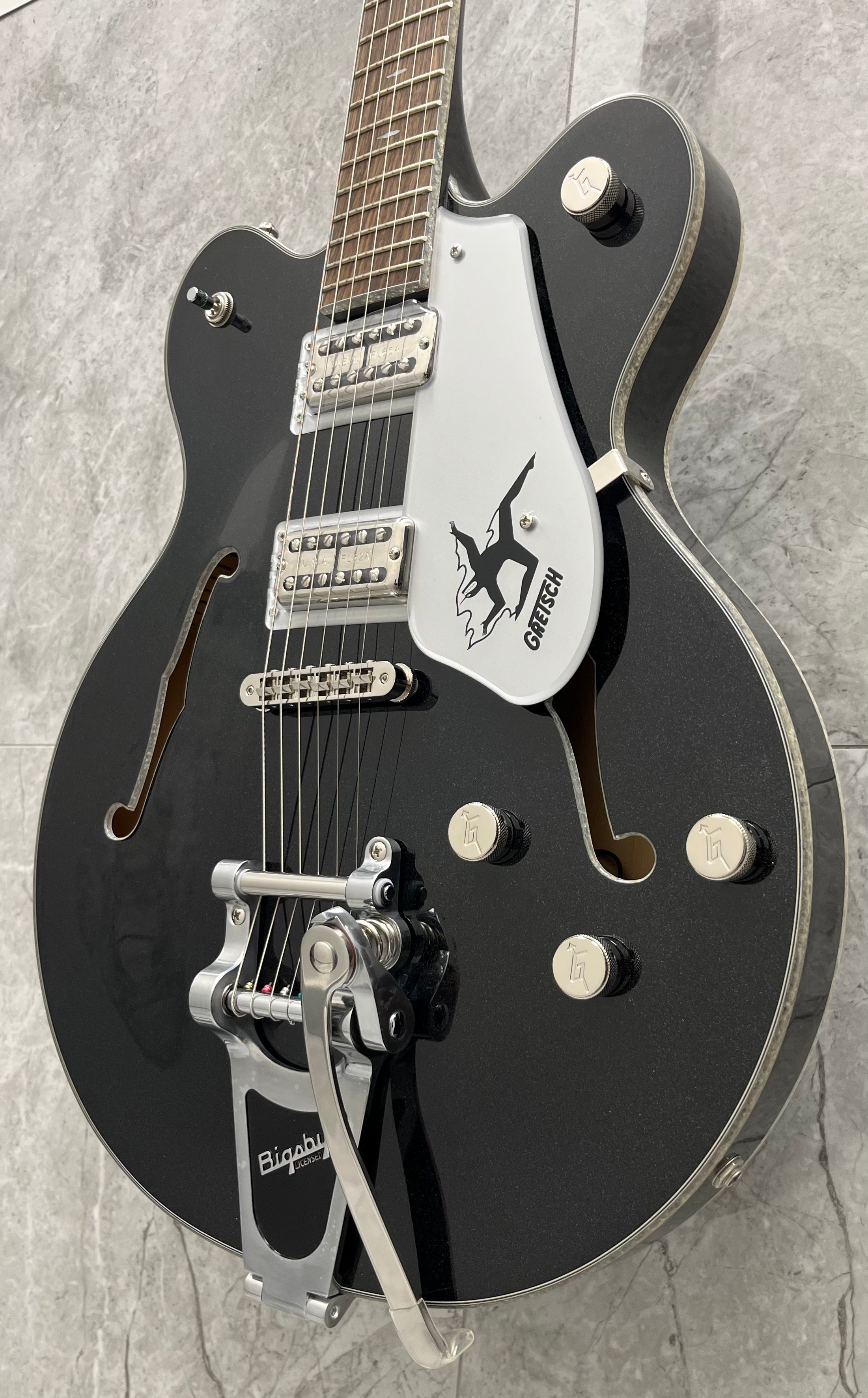 GRETSCH Electromatic John Gourley Broadkaster Center Block Iridescent Black 2508612581 SERIAL NUMBER CYGC23110153 - 7.8 LBS