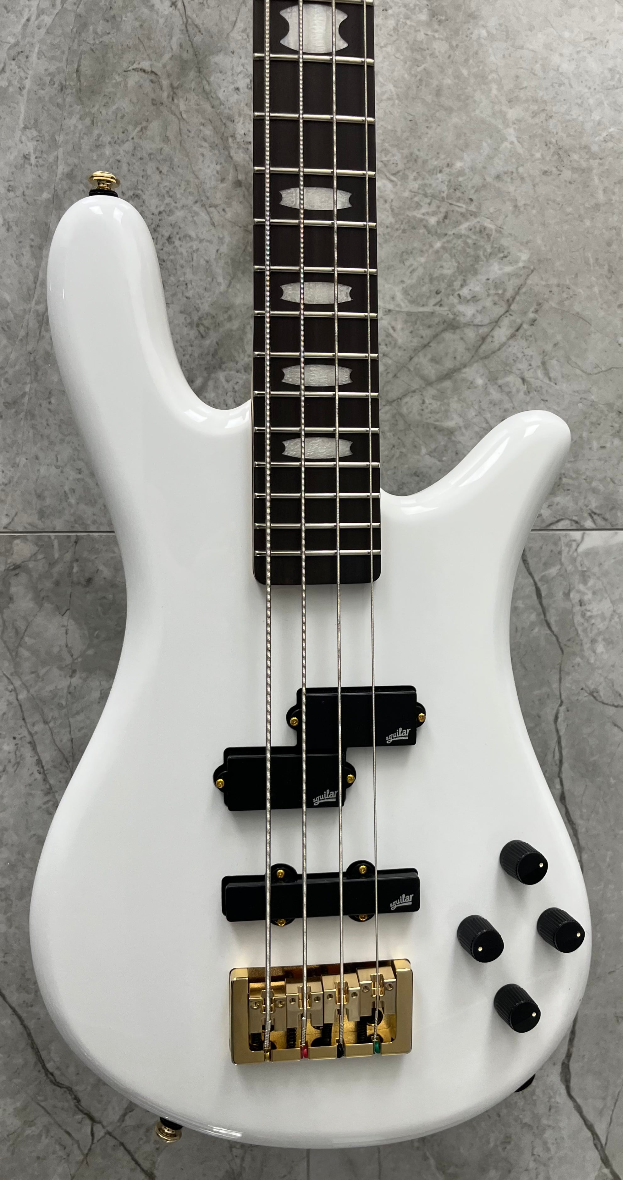 Spector Bass NS Icon Bolt-On Bass Guitar - White Gloss ICONNS2BWH SERIAL NUMBER CI25090142 - 7 LBS 5 OZ