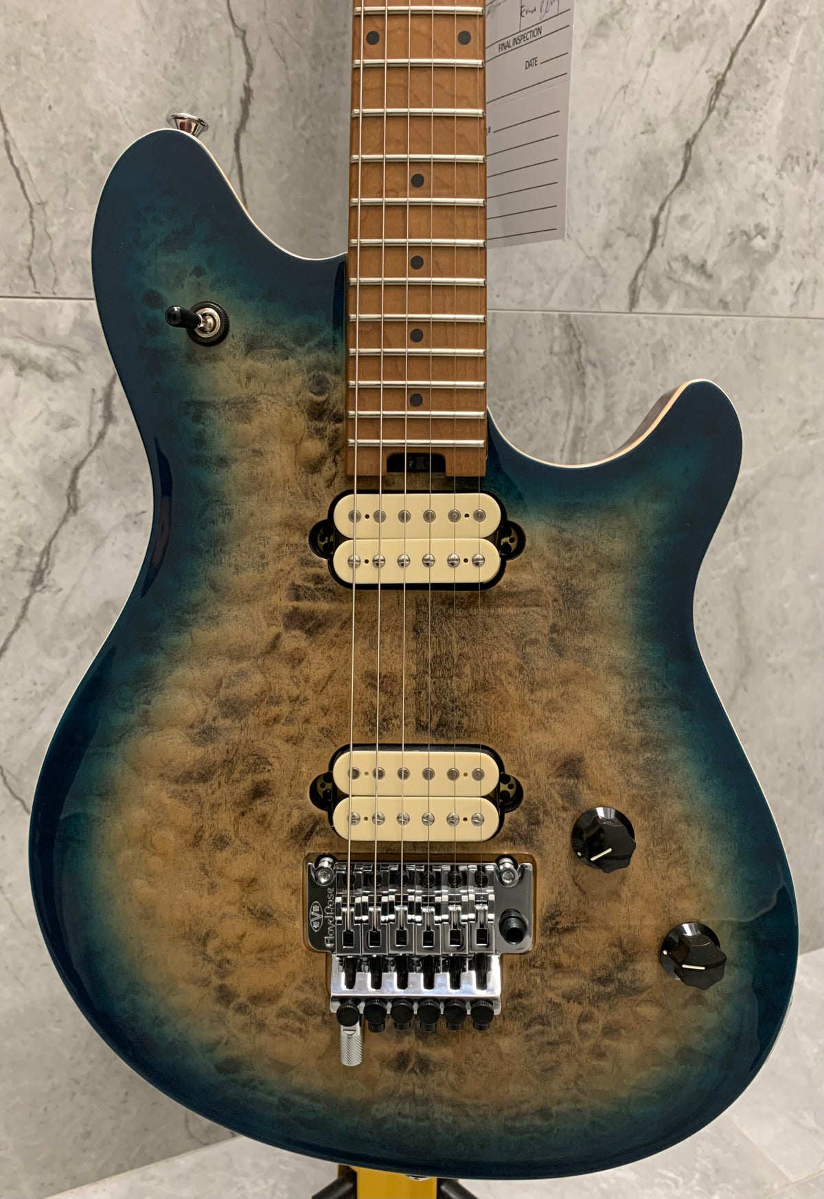 EVH Wolfgang Special QM, Baked Maple Fingerboard, Indigo Burst