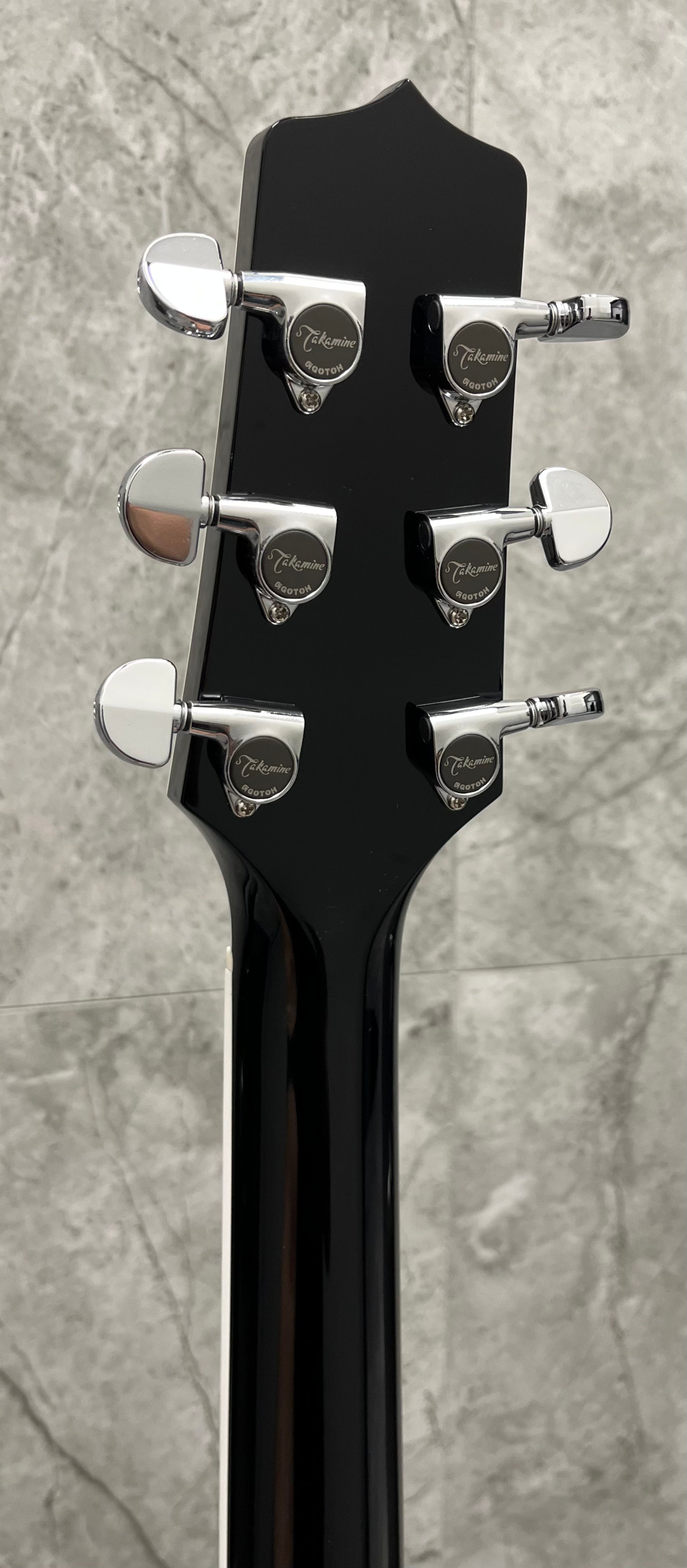 Takamine Pro Series Made in Japan EF341SC Dreadnought Acoustic Electric Guitar, Black with Case
