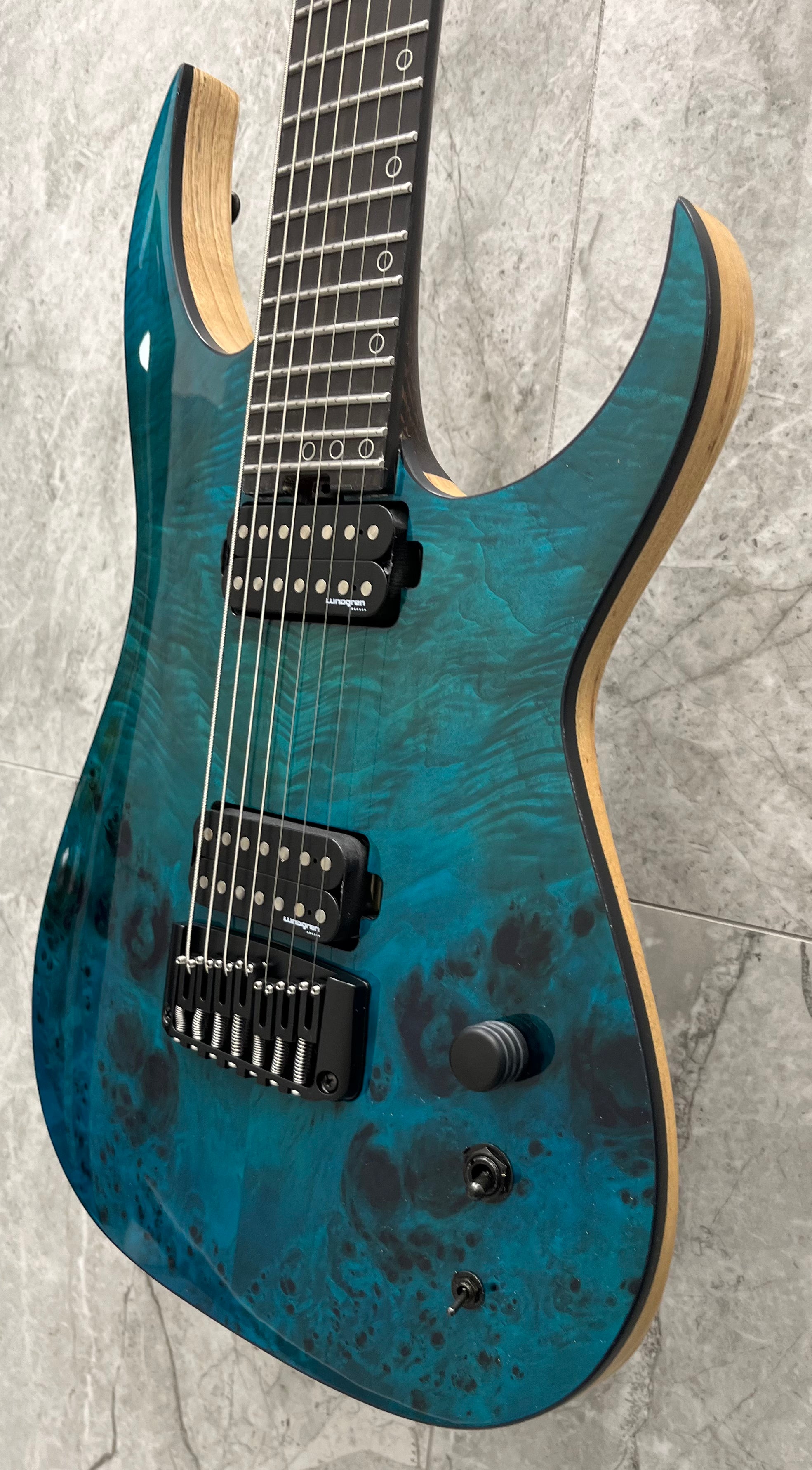 Schecter Keith Merrow KM-7 MK-III Artist L 7 String Electric Guitar, Lagoon  Fade 878-SHC