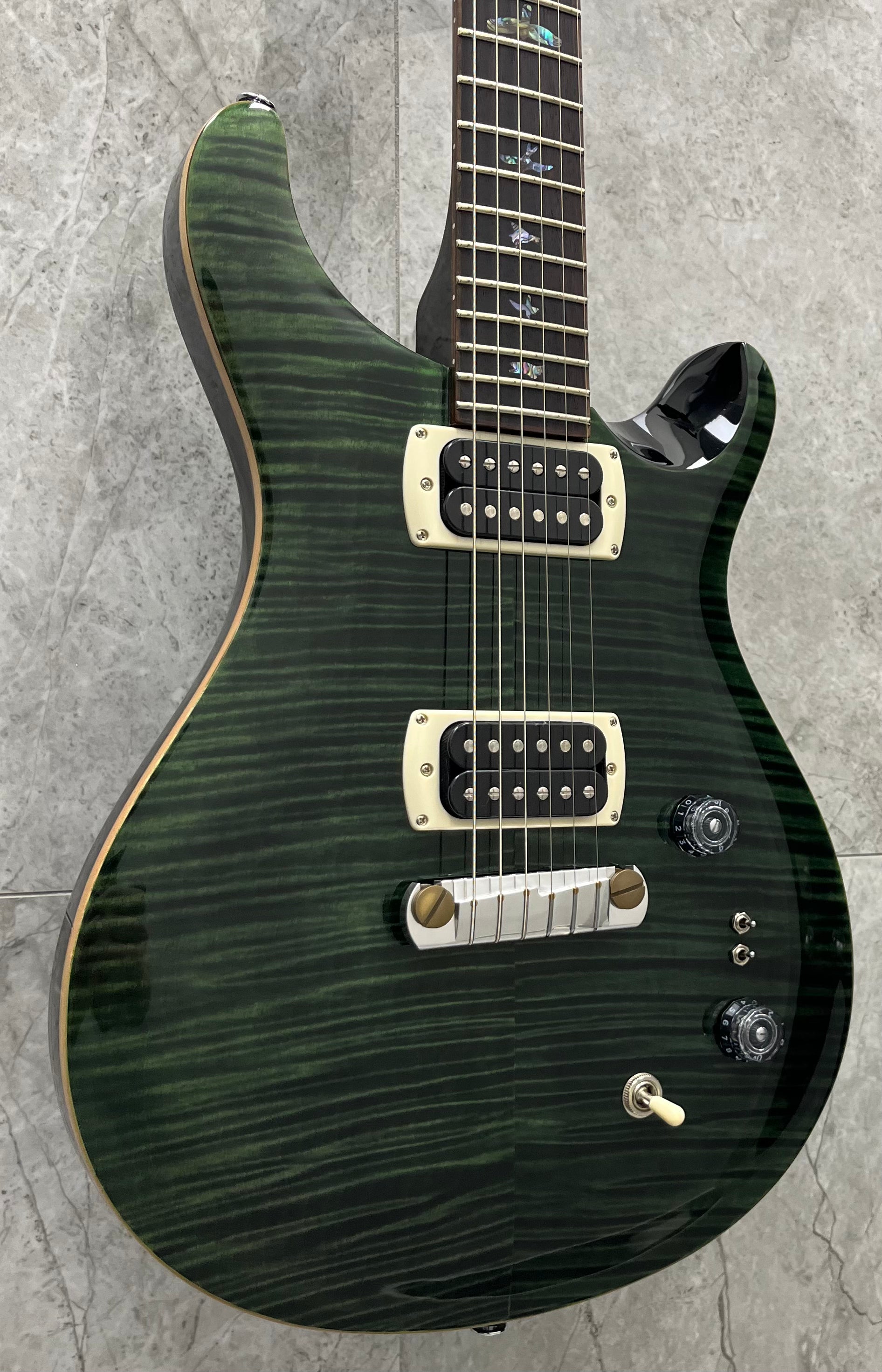 PRS Guitars SE Paul's Guitar with Gig Bag - Teal Black 115983::TK SERIAL NUMBER CTIH041688 - 6 LBS 7 OZ