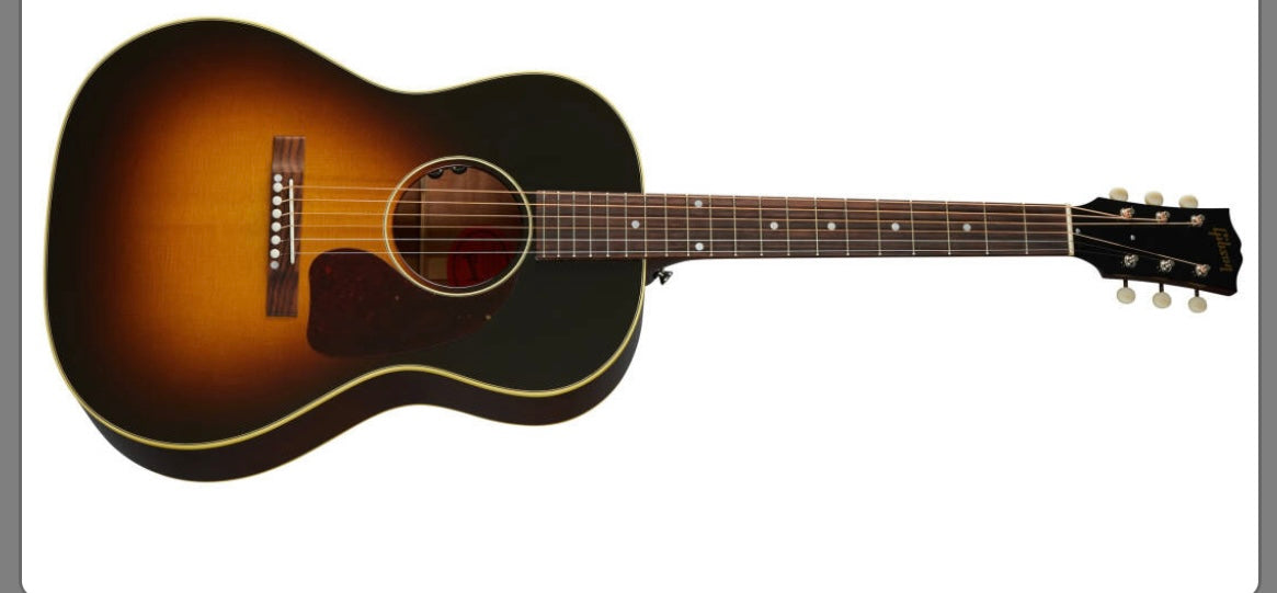 GIBSON 50s LG-2 Acoustic/Electric Guitar with Hardshell Case - Vintage Sunburst
Model: # ACO50LG2VSNH