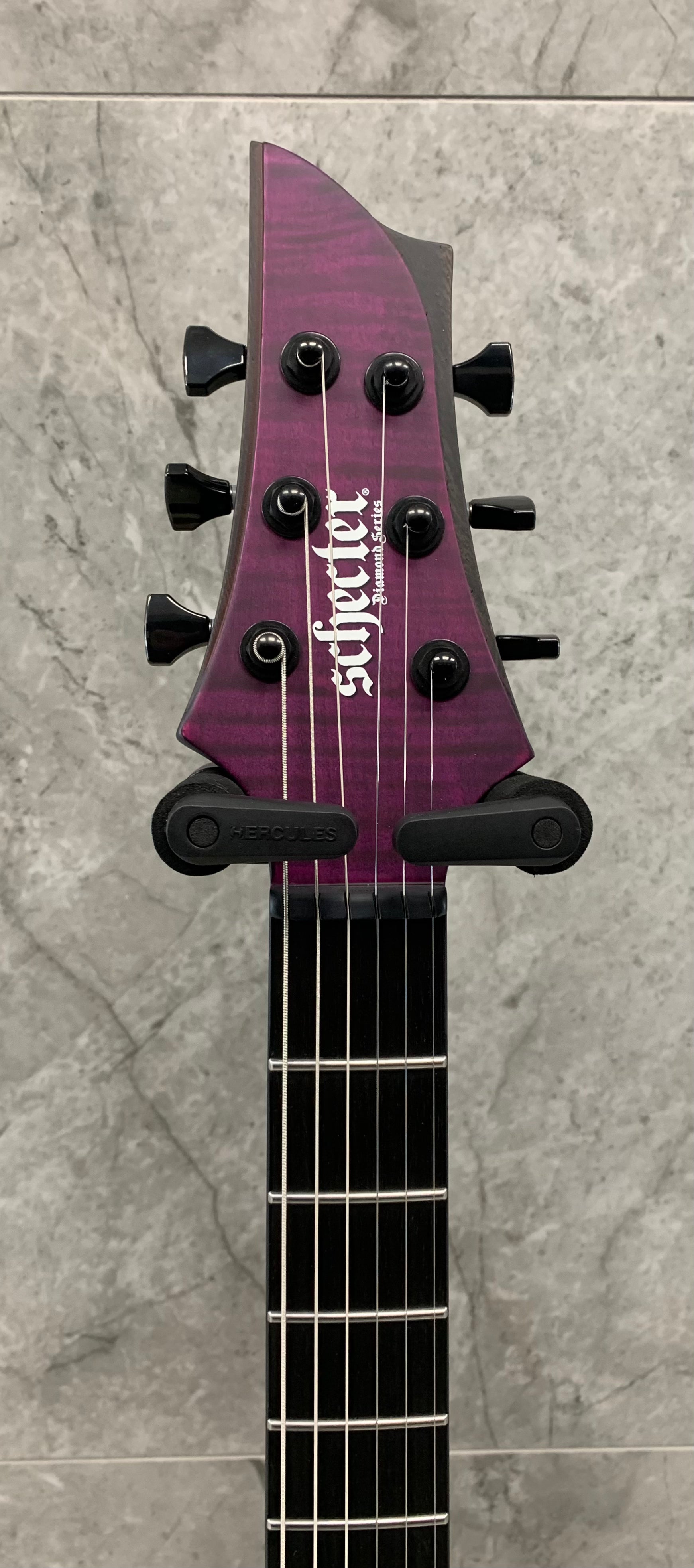 Schecter John Browne Tao-6 Electric Guitar, Satin Trans Purple 462-SHC