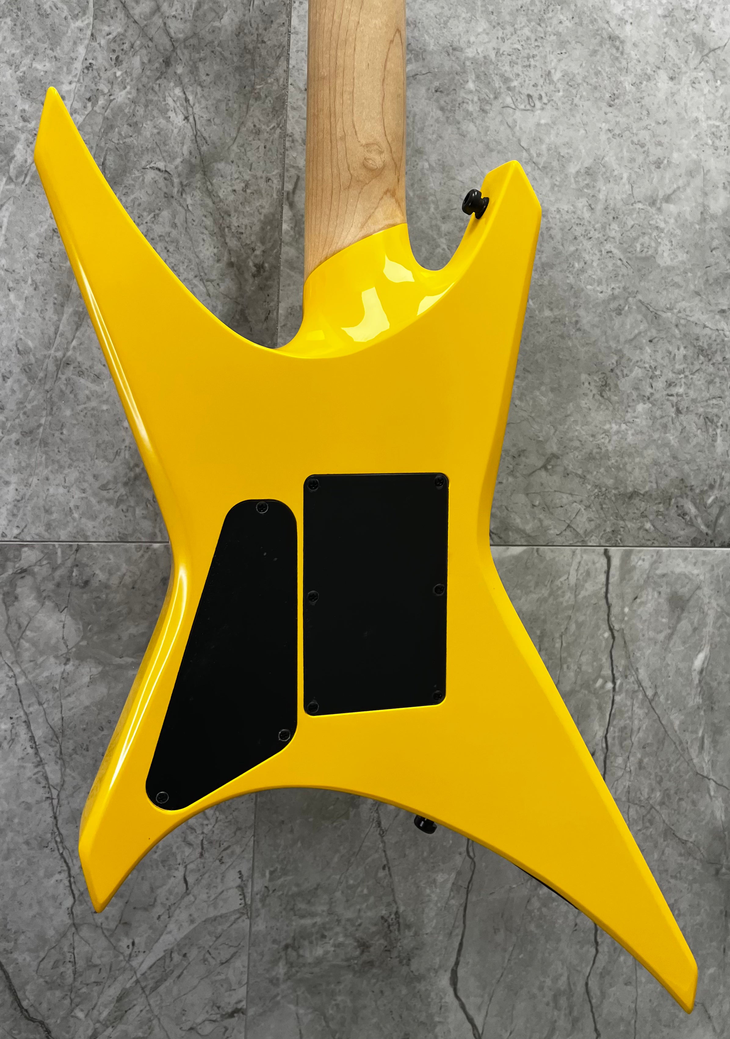 Jackson Pro Series Signature Dave Davidson Warrior WR7, Ebony Fingerboard, Ferrari Yellow 2916507504 SERIAL NUMBER ICJ2611238 - 8.0 LBS