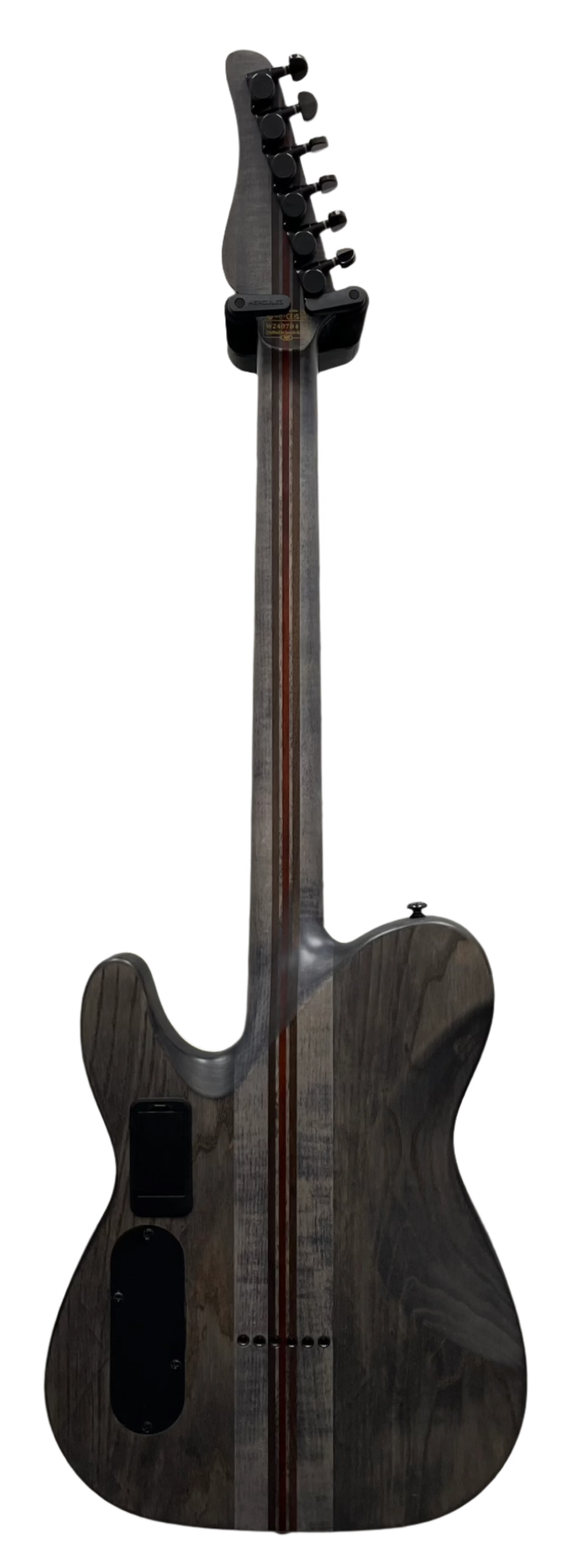 Schecter PT SLS Evil Twin Electric Guitar Satin Black 1342-SHC SERIAL NUMBER W24070442 - 7.6 LBS