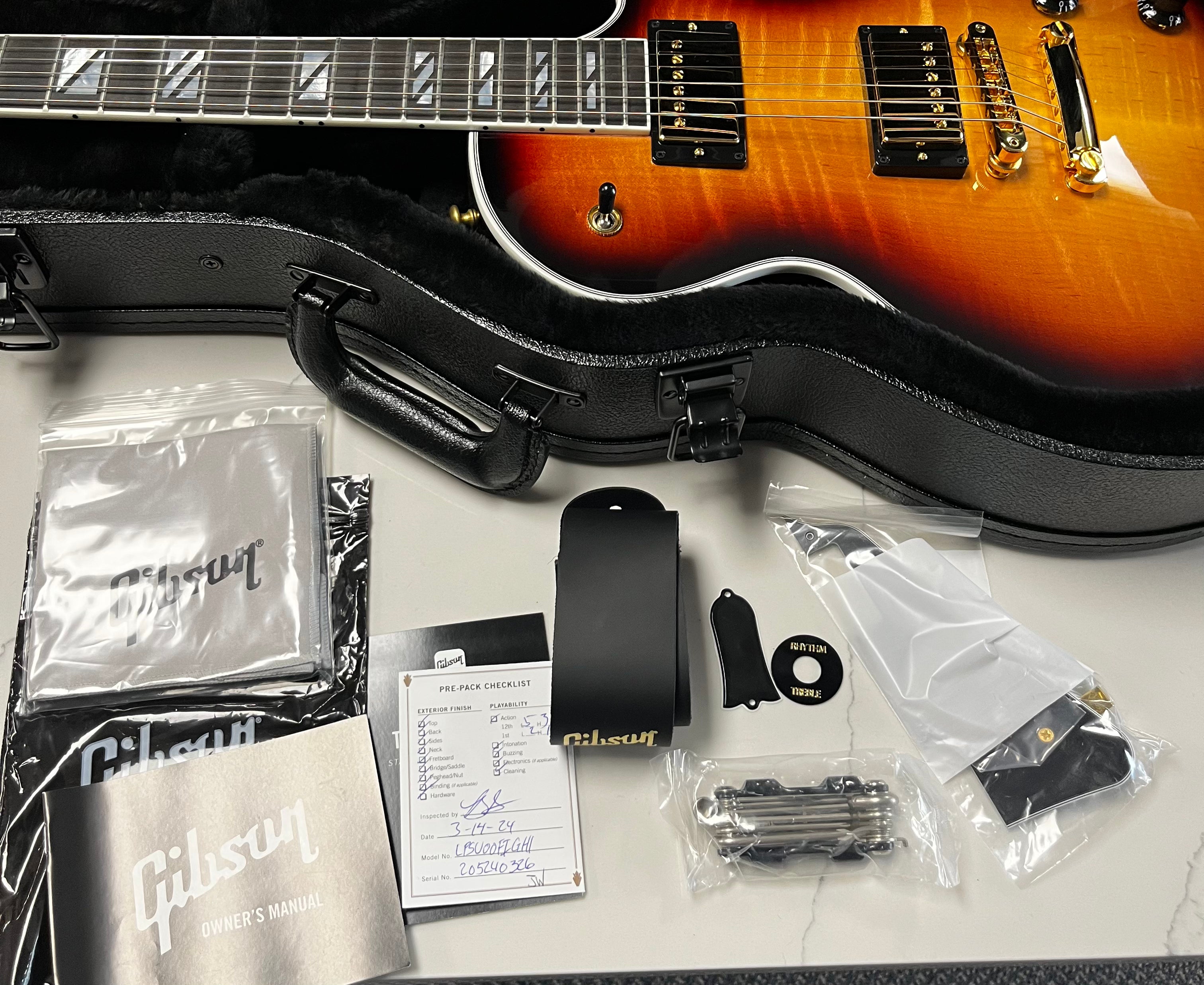 Gibson USA Les Paul Supreme - Fireburst LPSU00FIGH SERIAL NUMBER 205240326 - 7 LBS 14 OZ