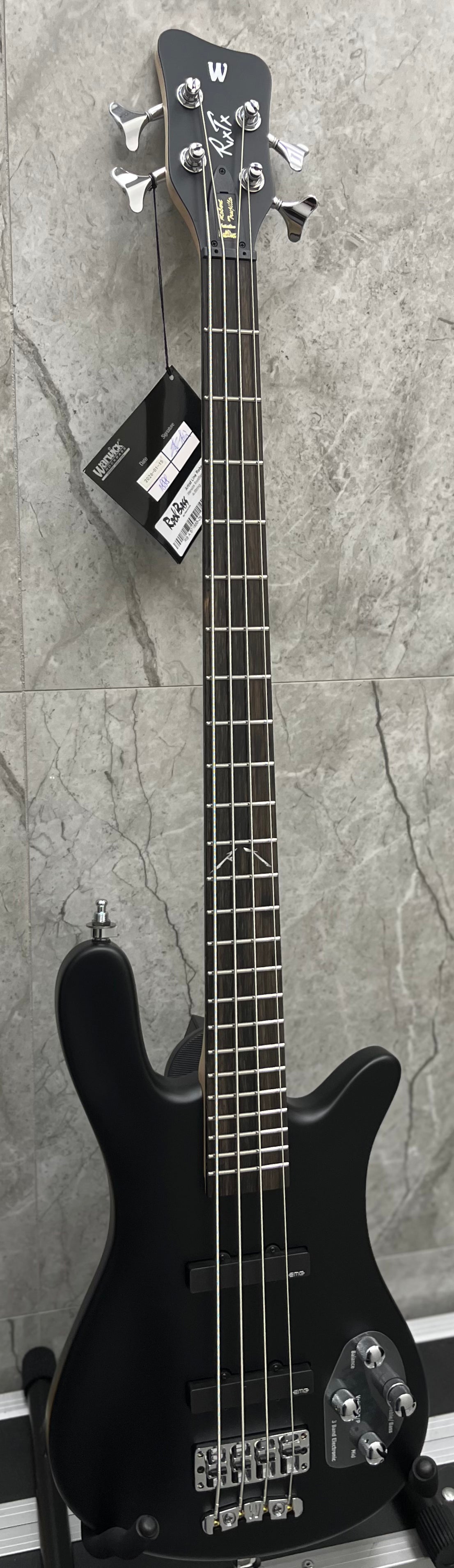 Warwick RockBass Artist Line Robert Trujillo METALLICA 4 String - Solid Black Satin BA194493AAALDFR
