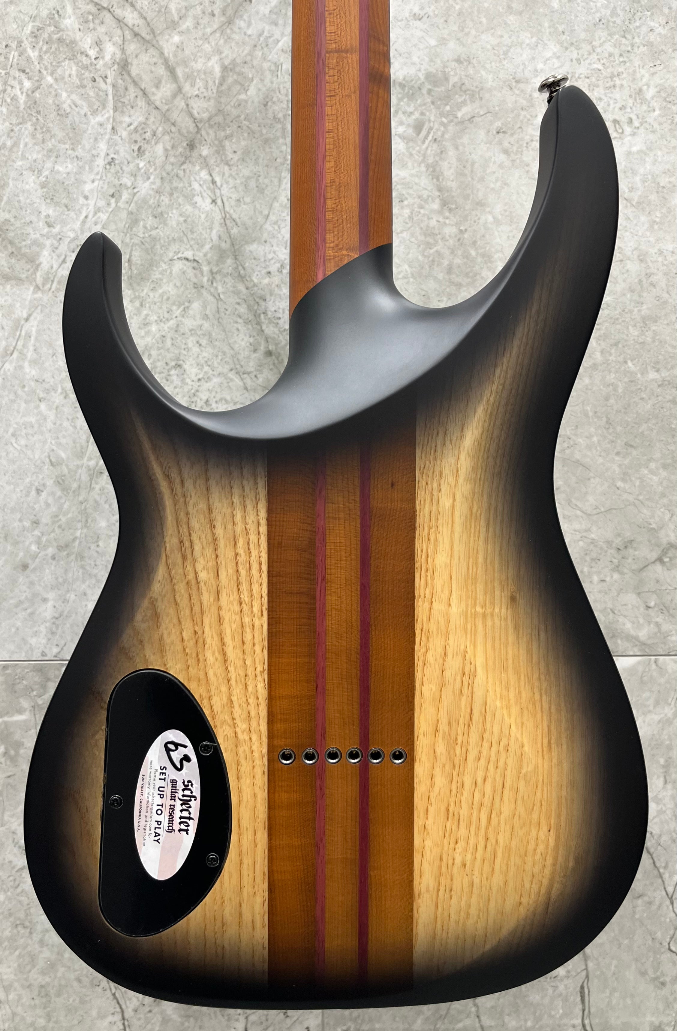 Schecter Banshee Mach-6 6 String Electric Guitar Fallout Burst Finish 1410-SHC MINT DEMO MODEL SERIAL NUMBER W24120849 - 8.5 LBS